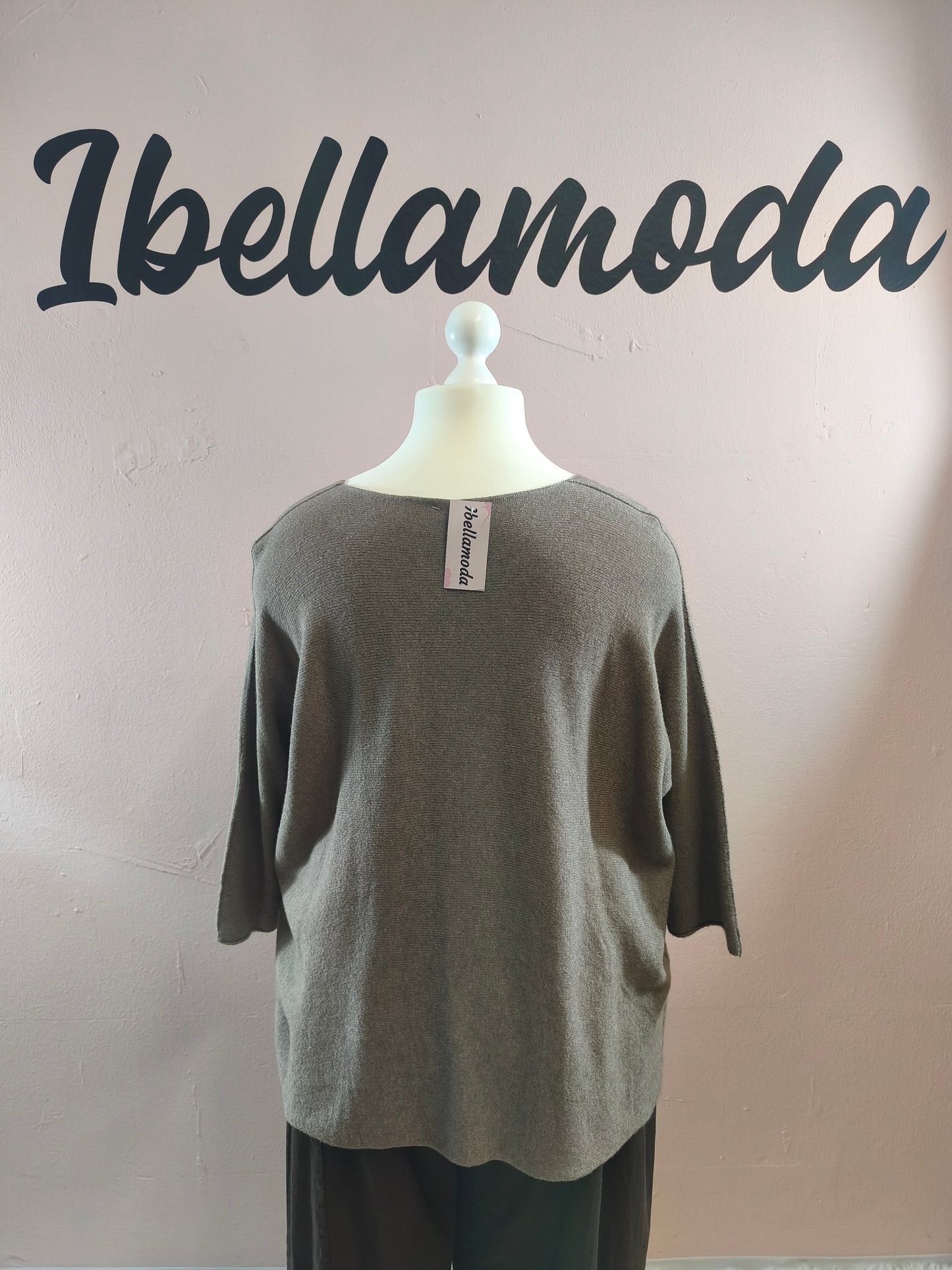 Feinstrick Pullover Uni