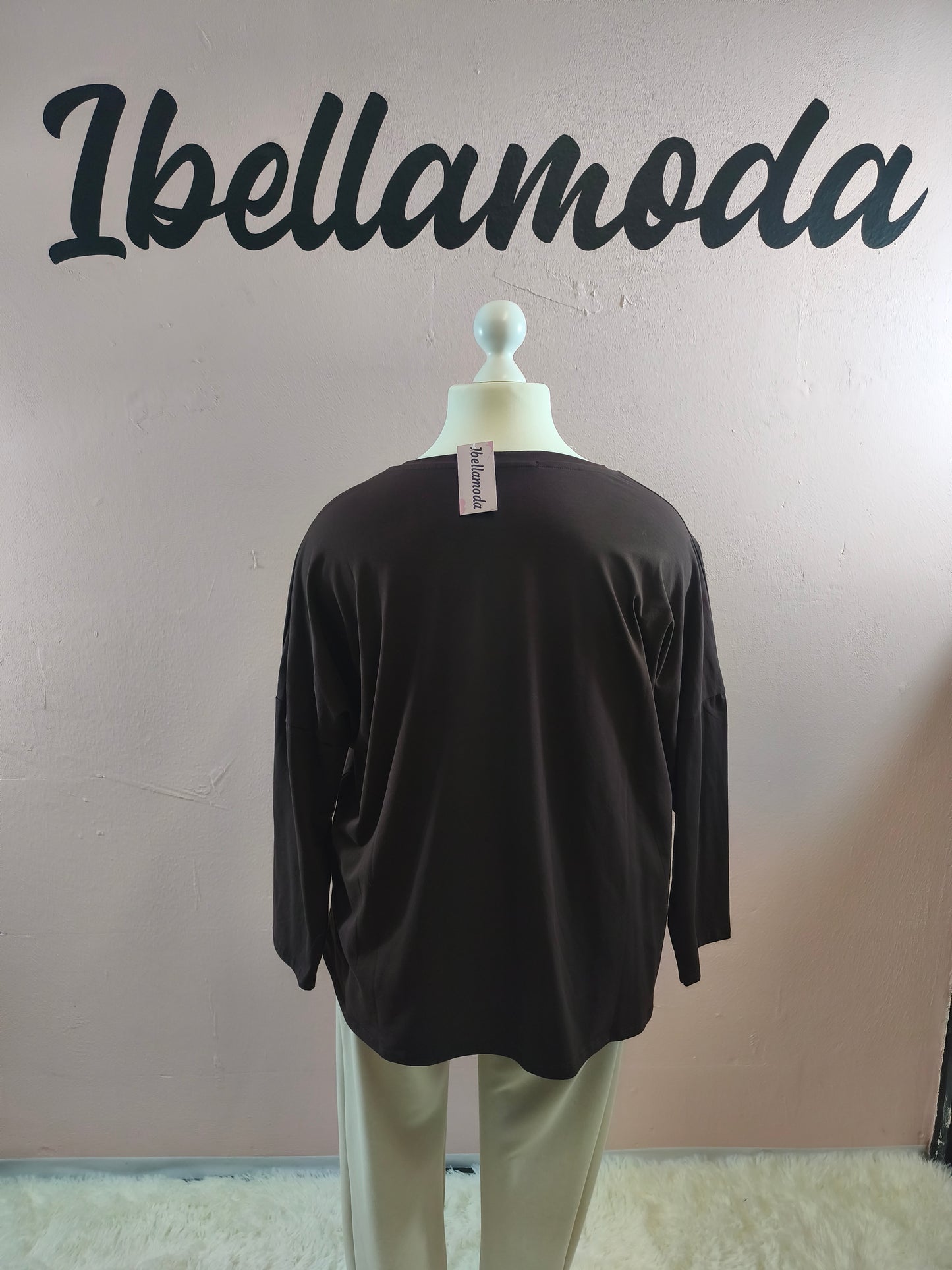 Sweatshirt Strass Blumenvase 230045