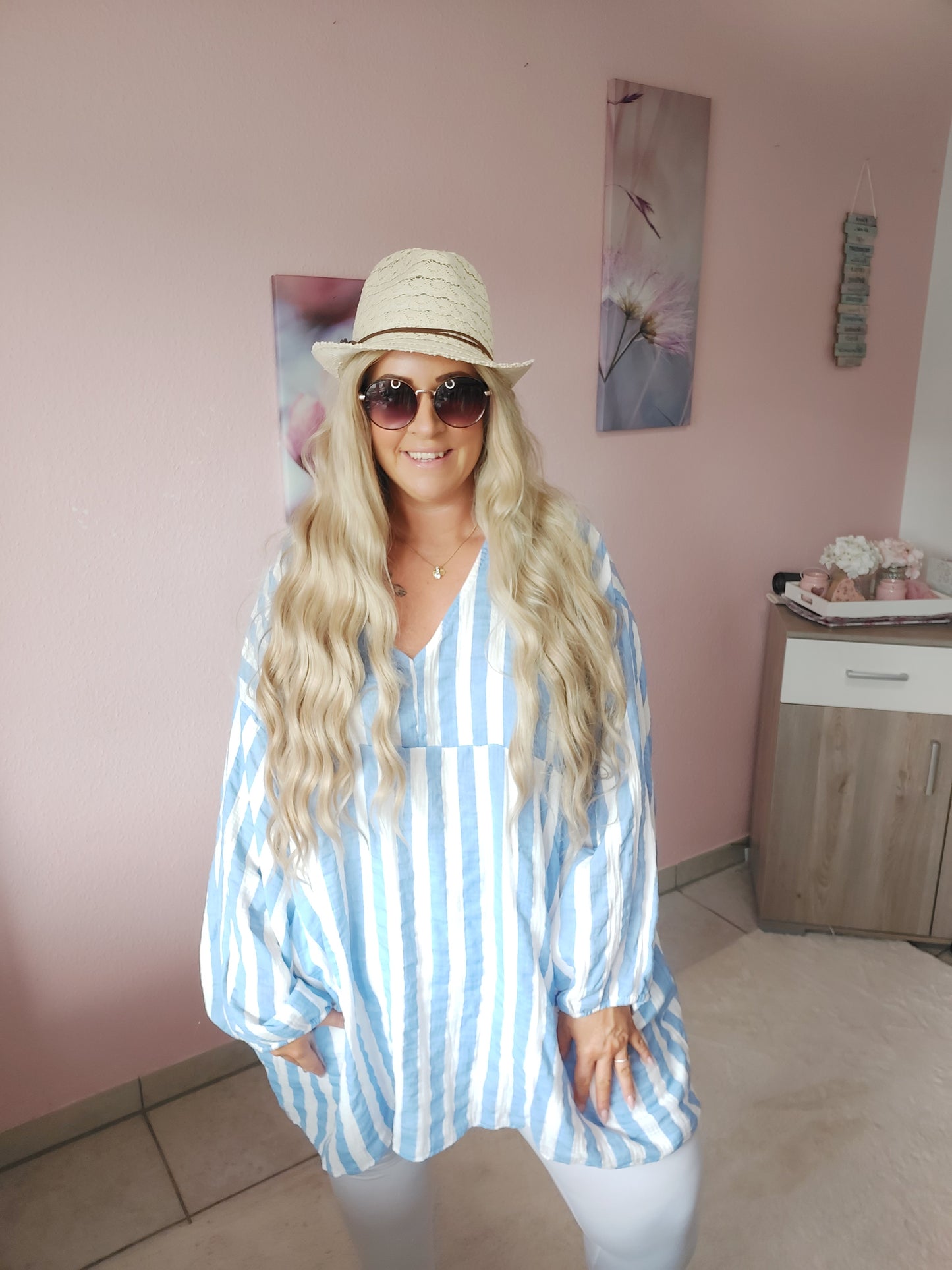 Big Size Musselin Tunika