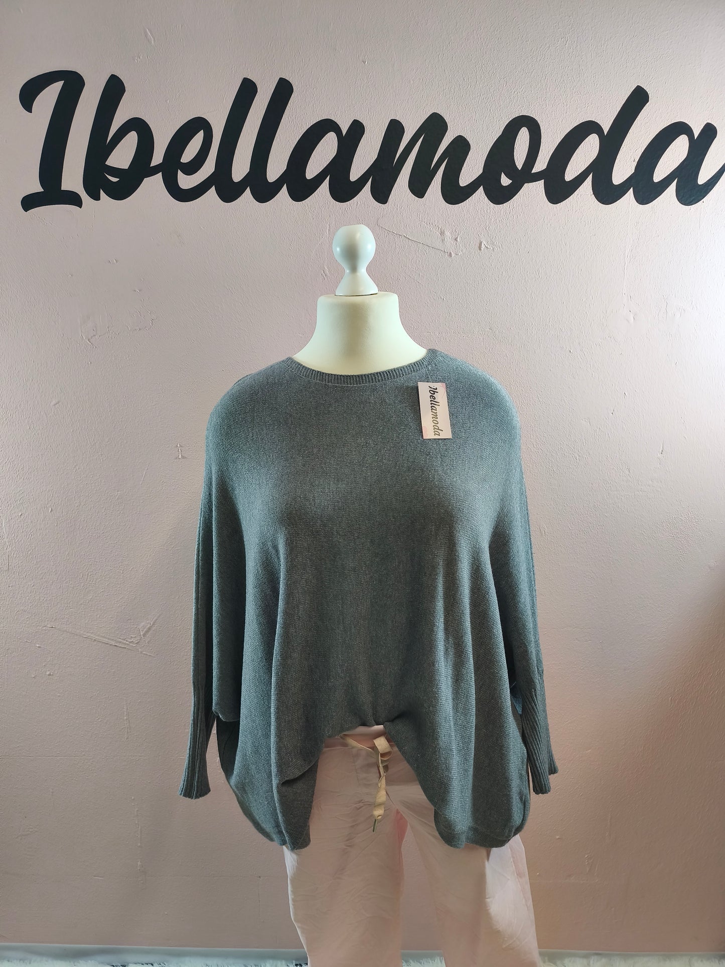 Fledermaus Feinstrick Sweatshirt 8717