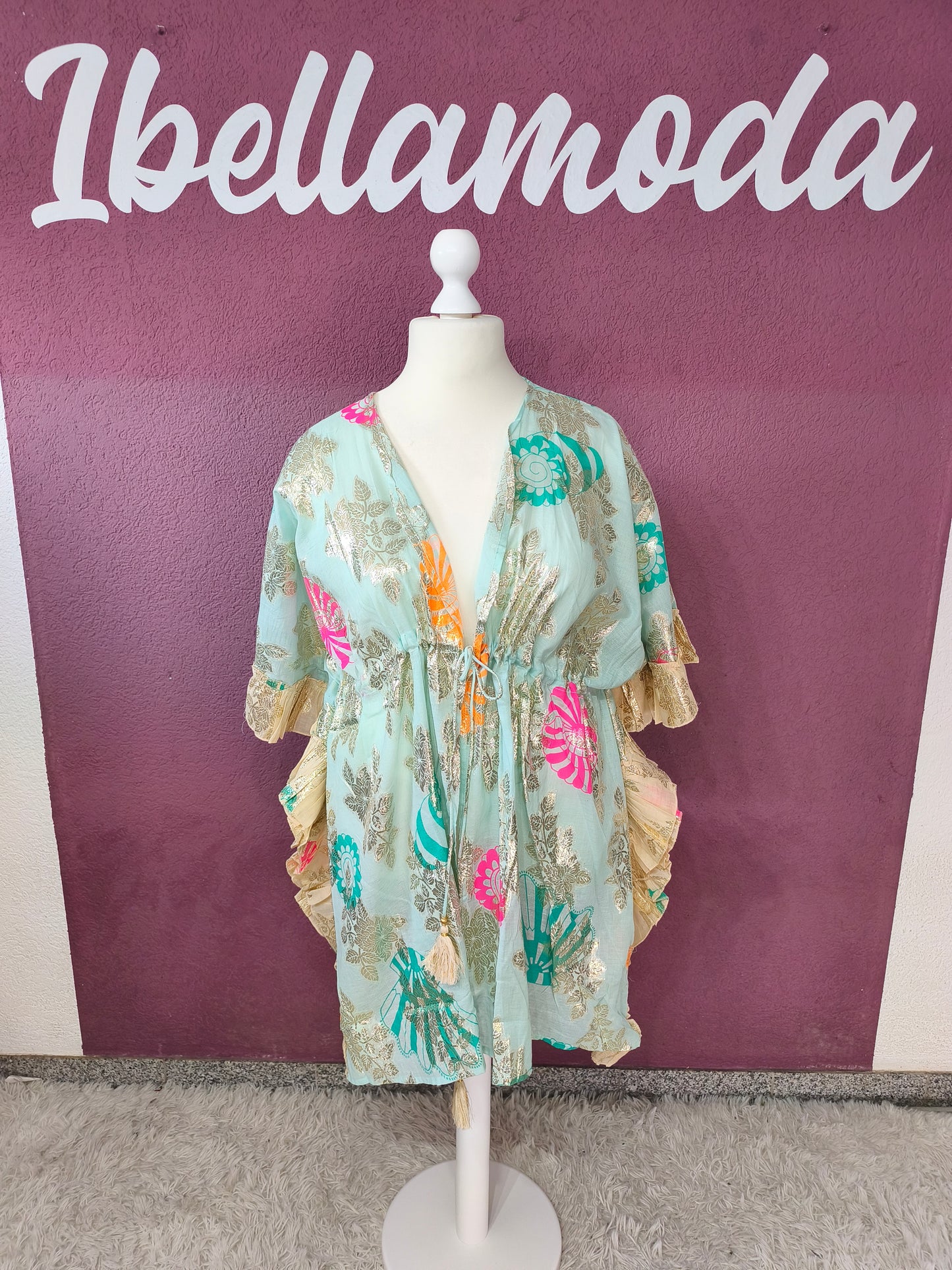 Sommer Strandtunika Glamour Boho Stil 10000
