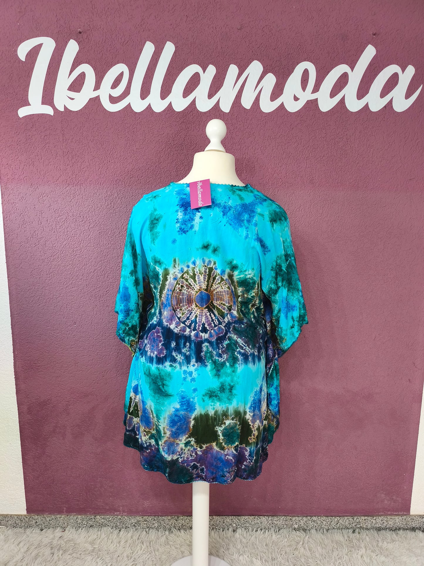 Oversize Tunika Batik Bohemian Stil 10000