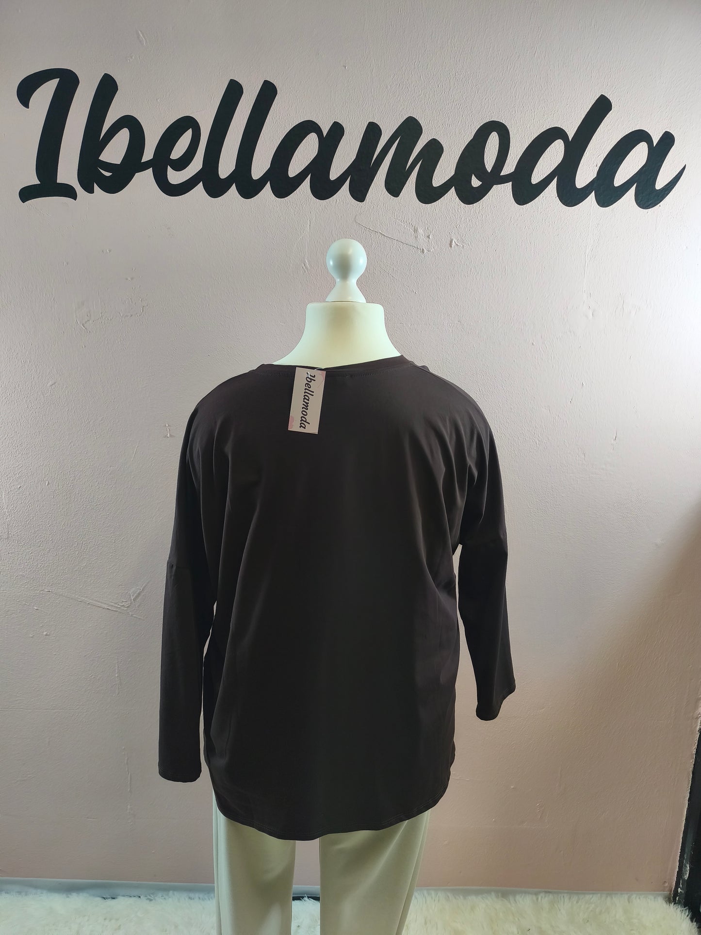 Sweatshirt Strass Blume 230045