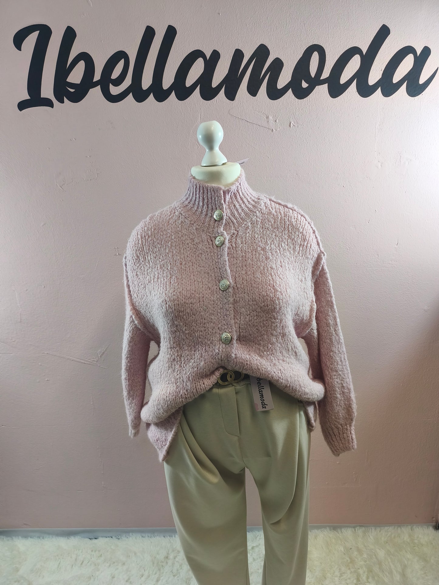 Kuschelcardigan Mit Goldknöpfen 20970