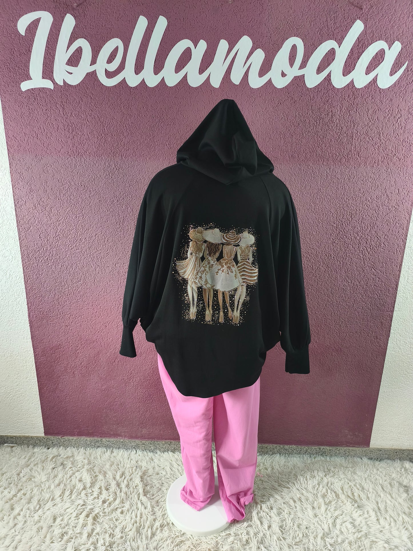 Sweatjacke Fledermaus Butterstoff 75331