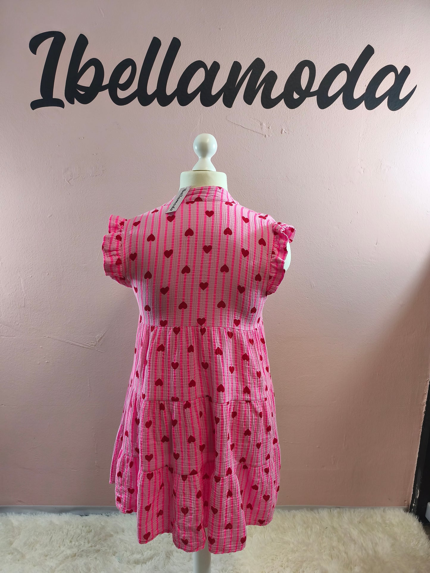 Musselin Sommerkleid Neon 2420