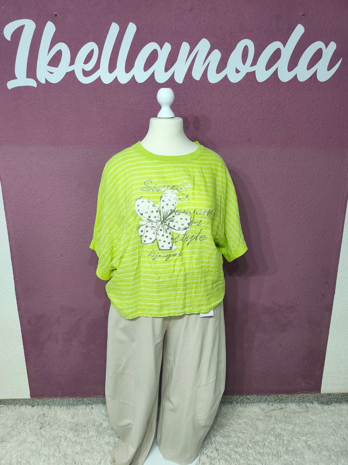 Shirt Stribes Flower 260187