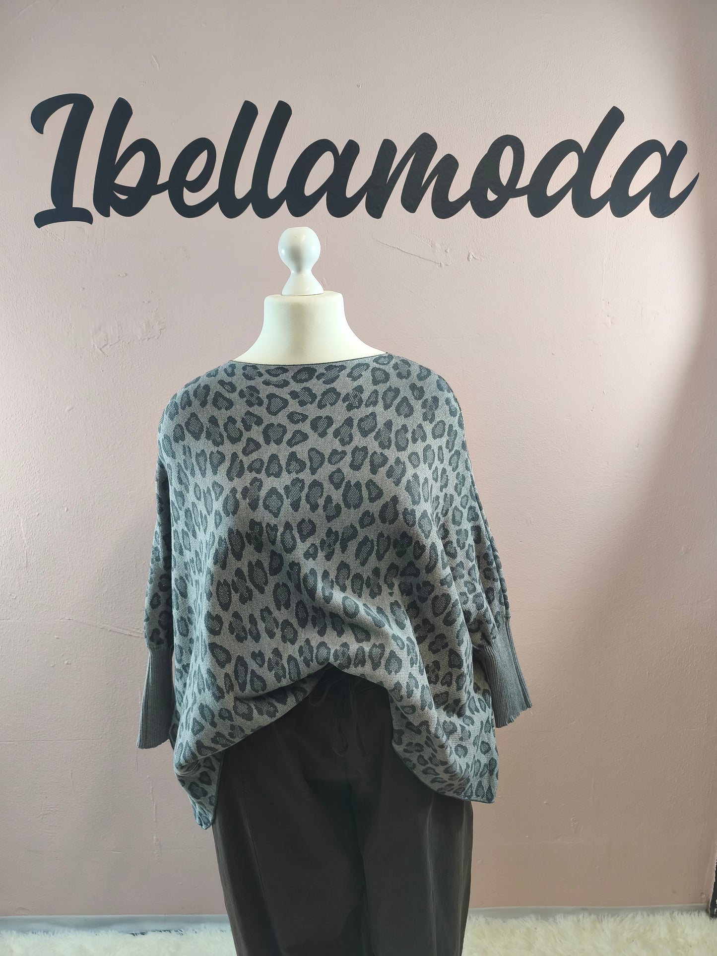 Feinstrick Fledermaus Pullover Leo