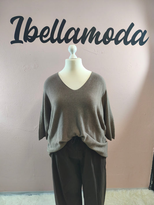 Feinstrick Pullover Uni