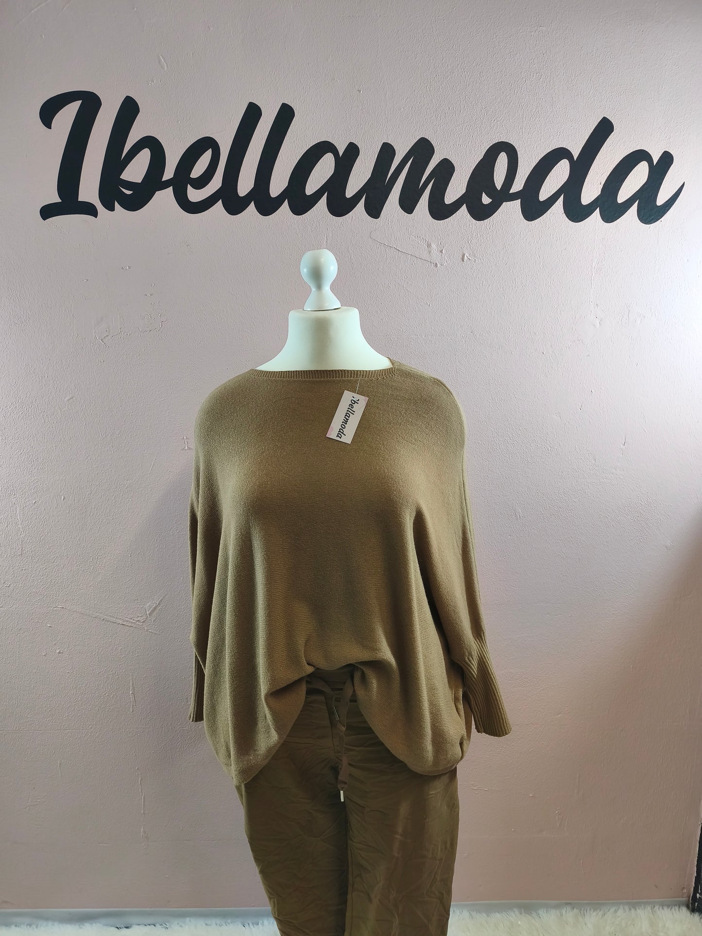 Fledermaus Feinstrick Sweatshirt 8717