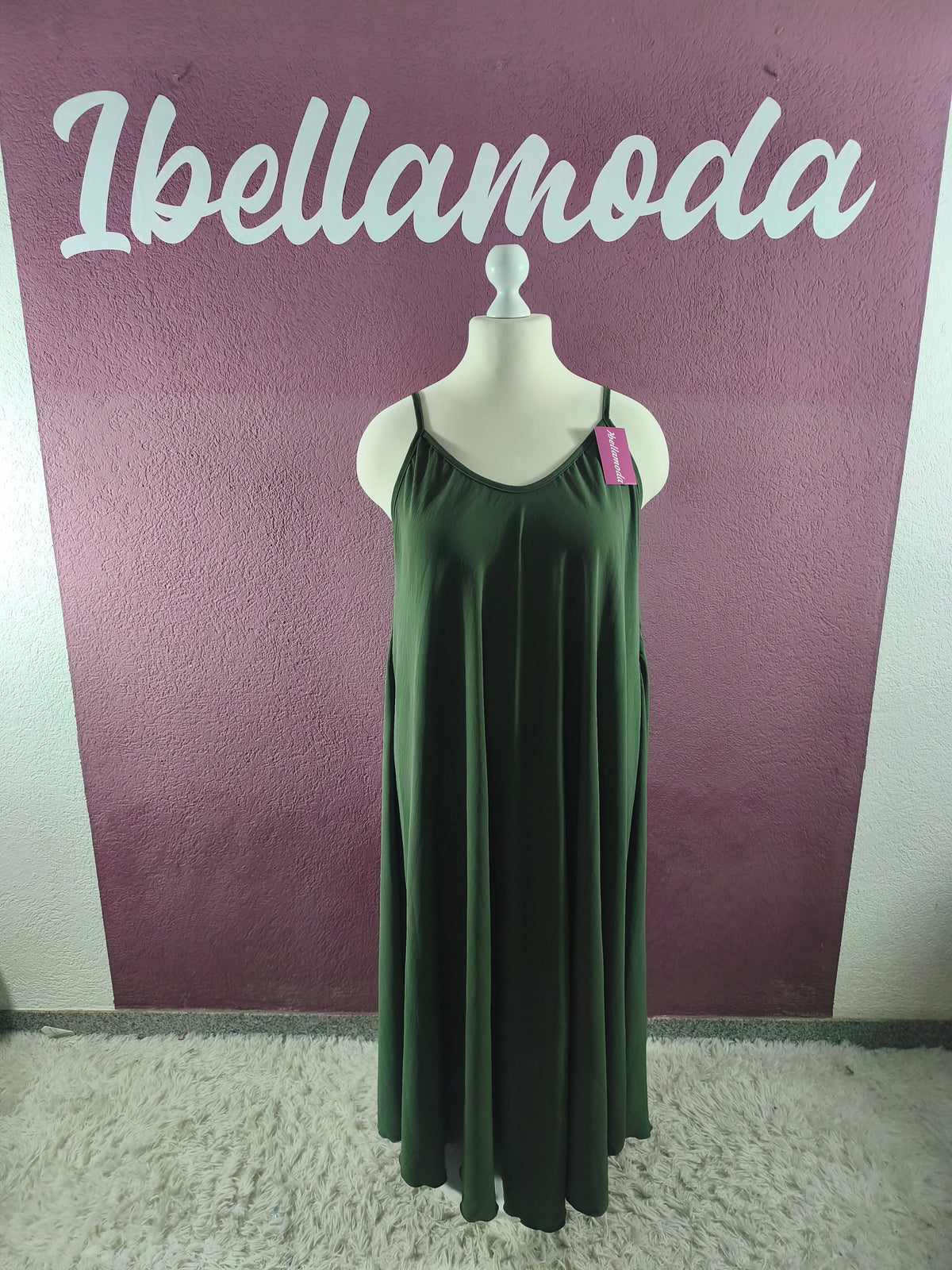 Sommerkleid Maxi Uni 5578