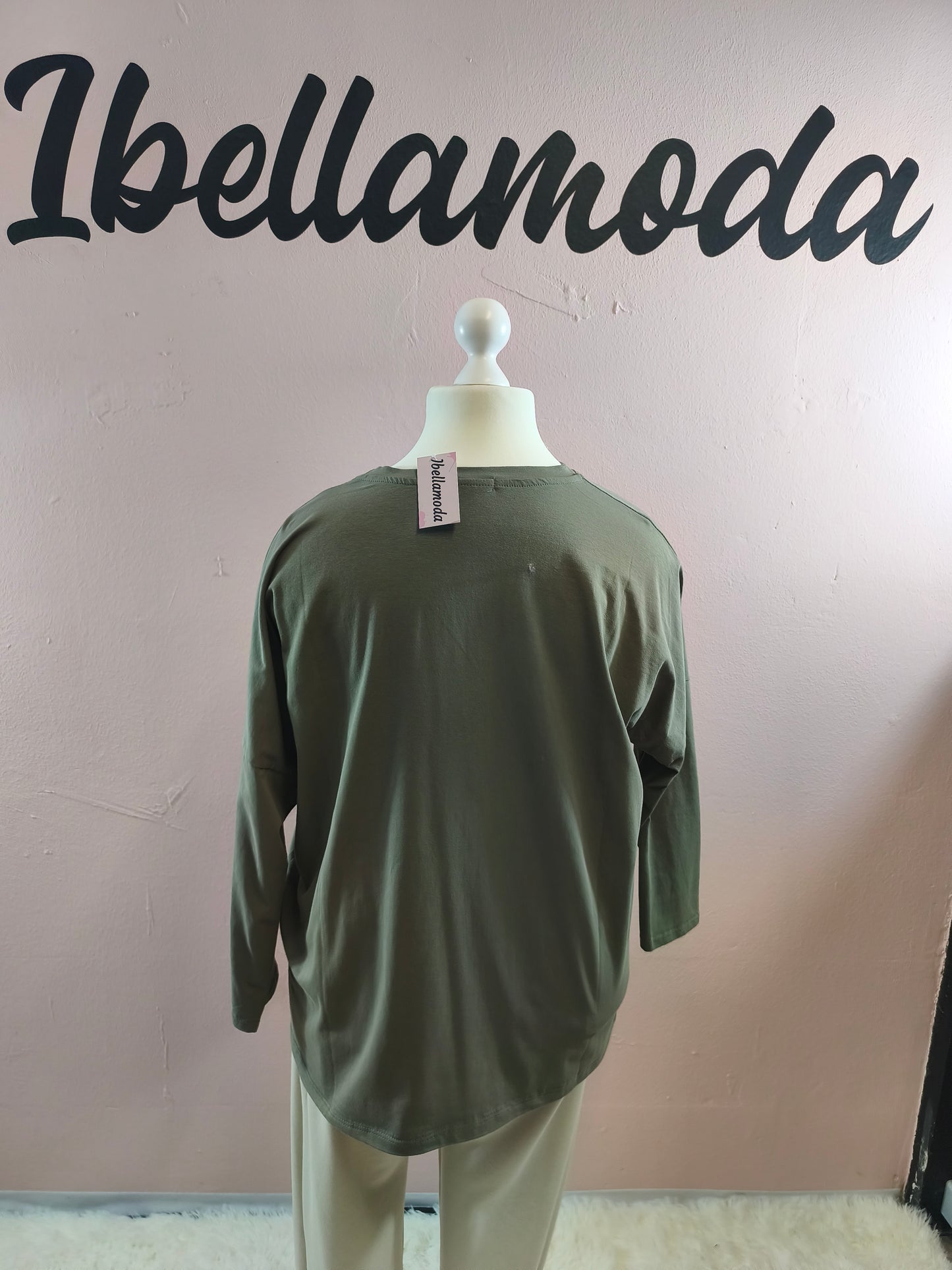 Sweatshirt Strass Blumenvase 230045