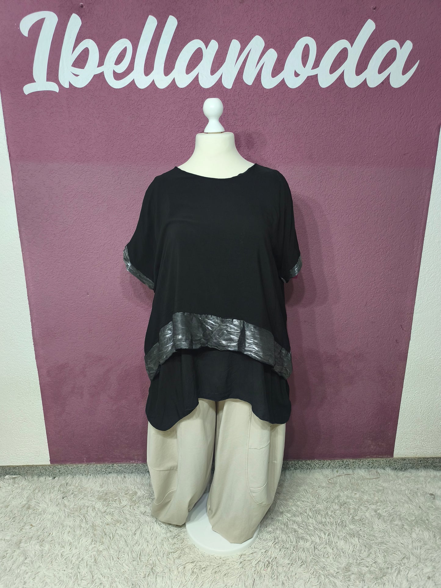 Oversize Shirt Satin 22944