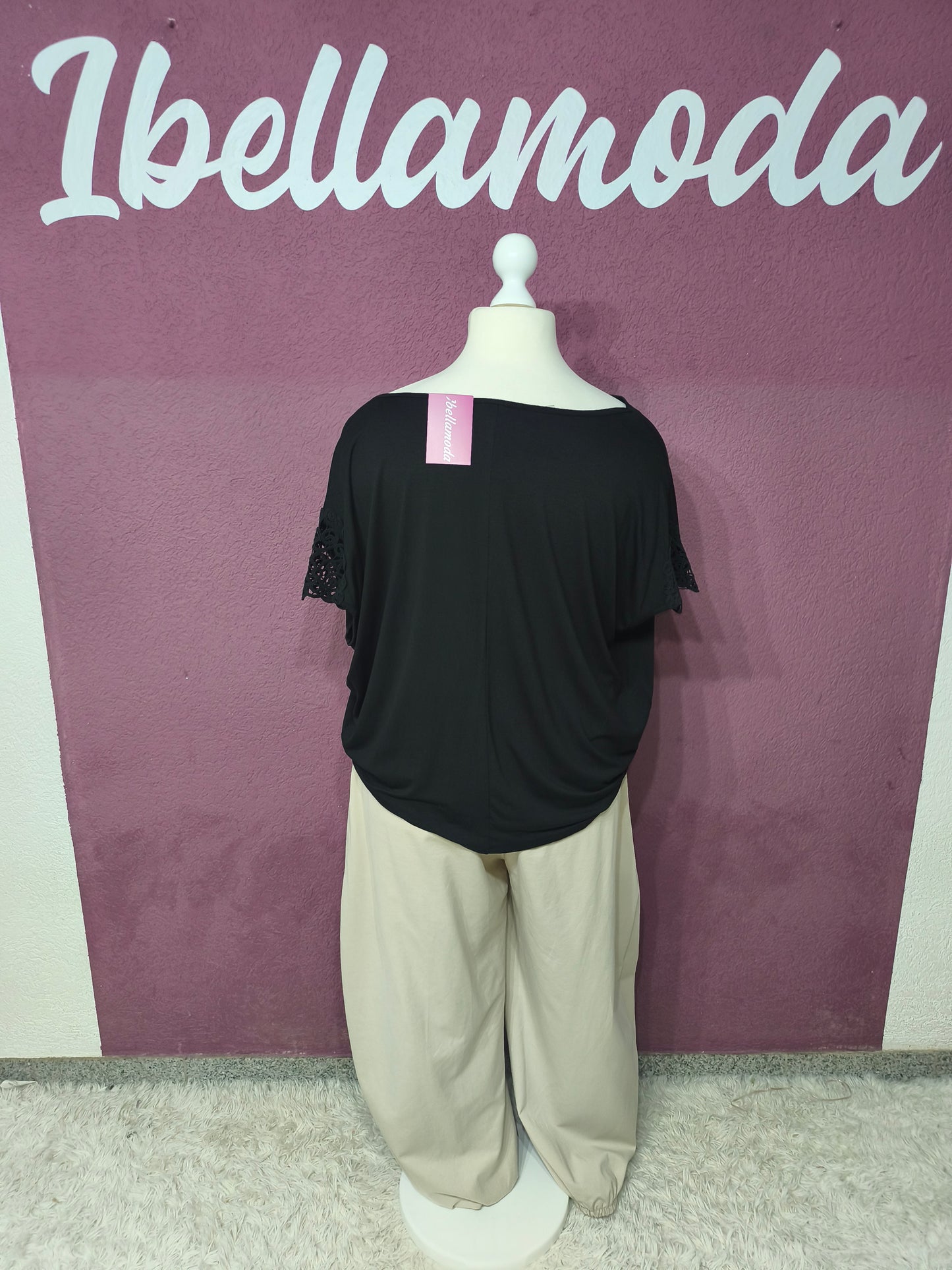 Shirt Wasserfall Dekollete 9422