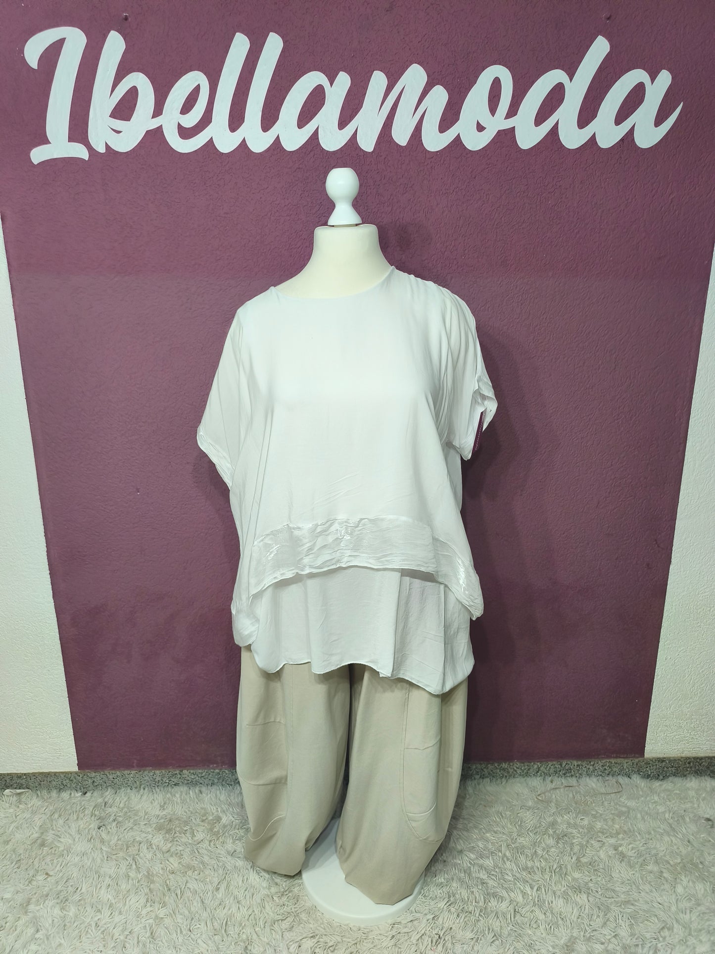 Oversize Shirt Satin 22944