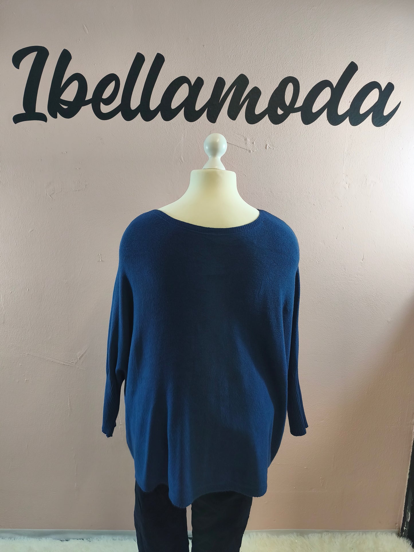 Fledermaus Feinstrick Sweatshirt 8717