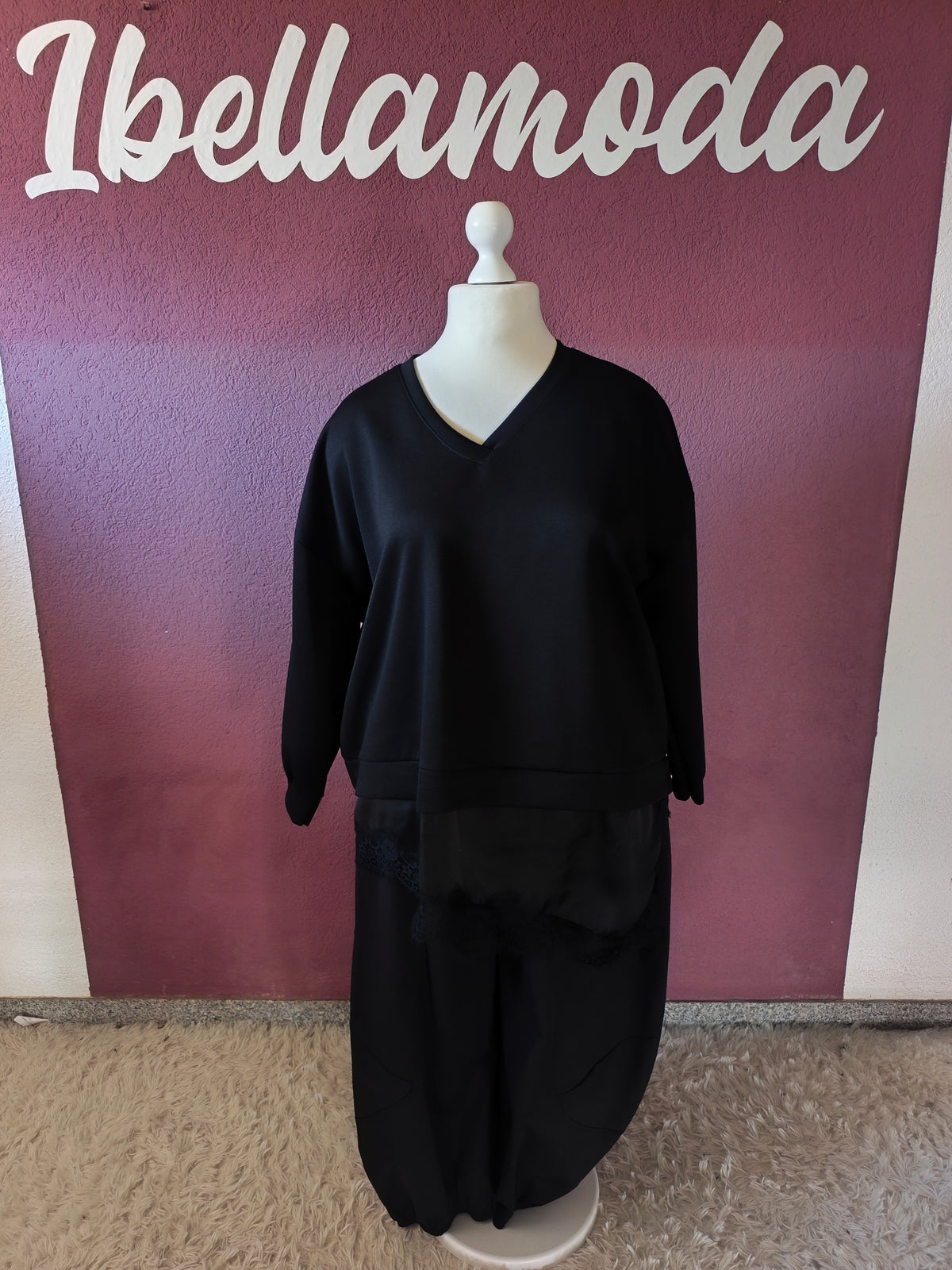 Butterstoff Sweater Spitze 28050