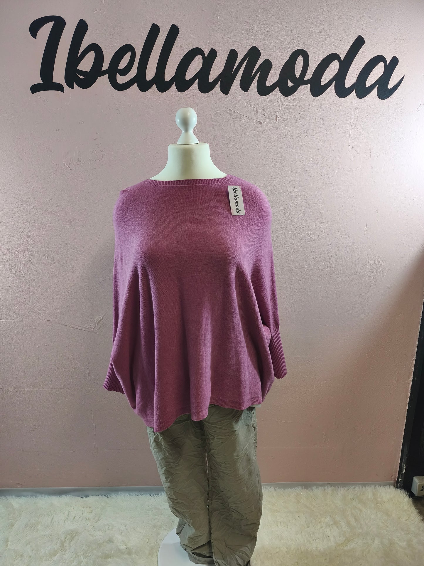 Fledermaus Feinstrick Sweatshirt 8717