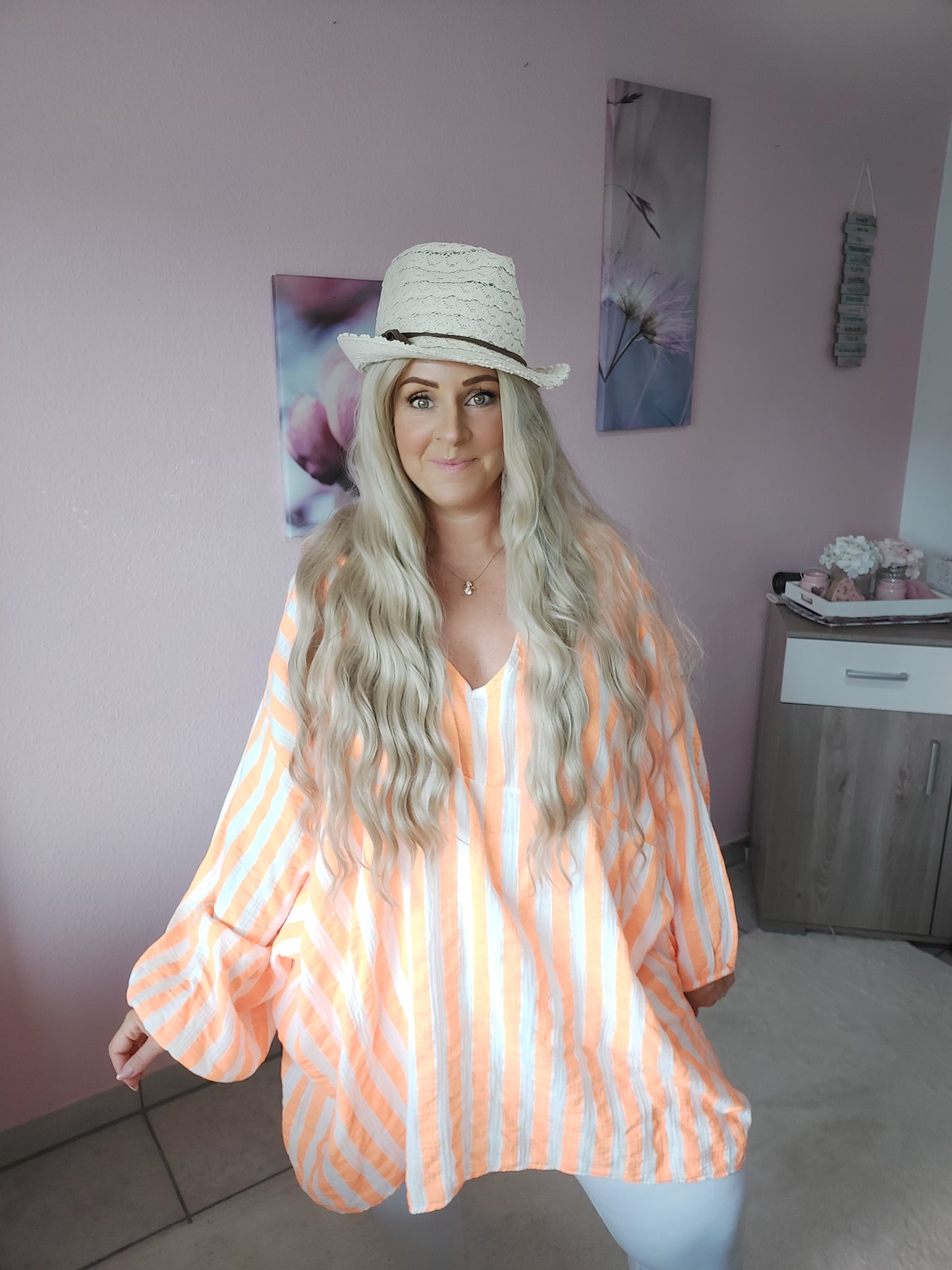 Big Size Musselin Tunika