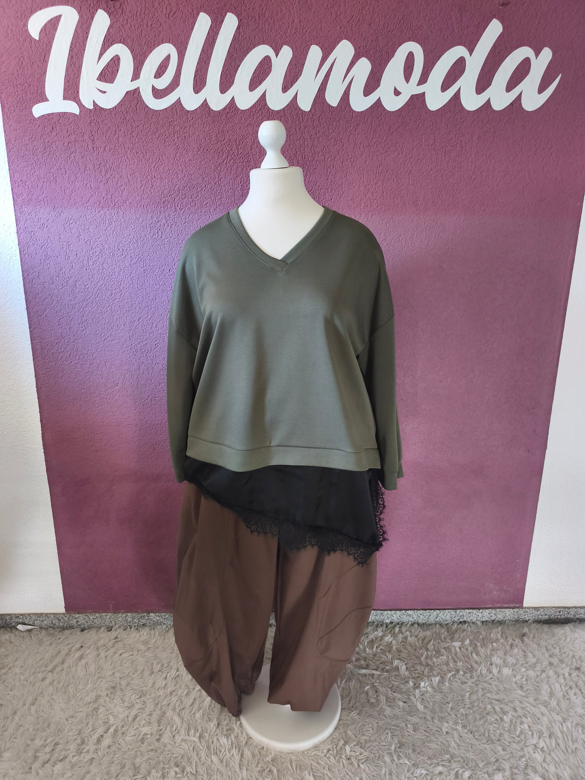 Butterstoff Sweater Spitze 28050
