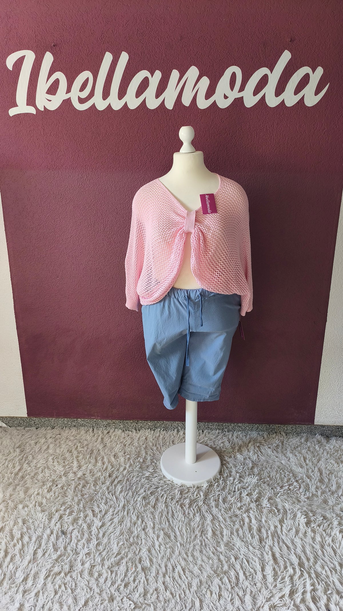 Oversize Strick Shirt Bow 90970