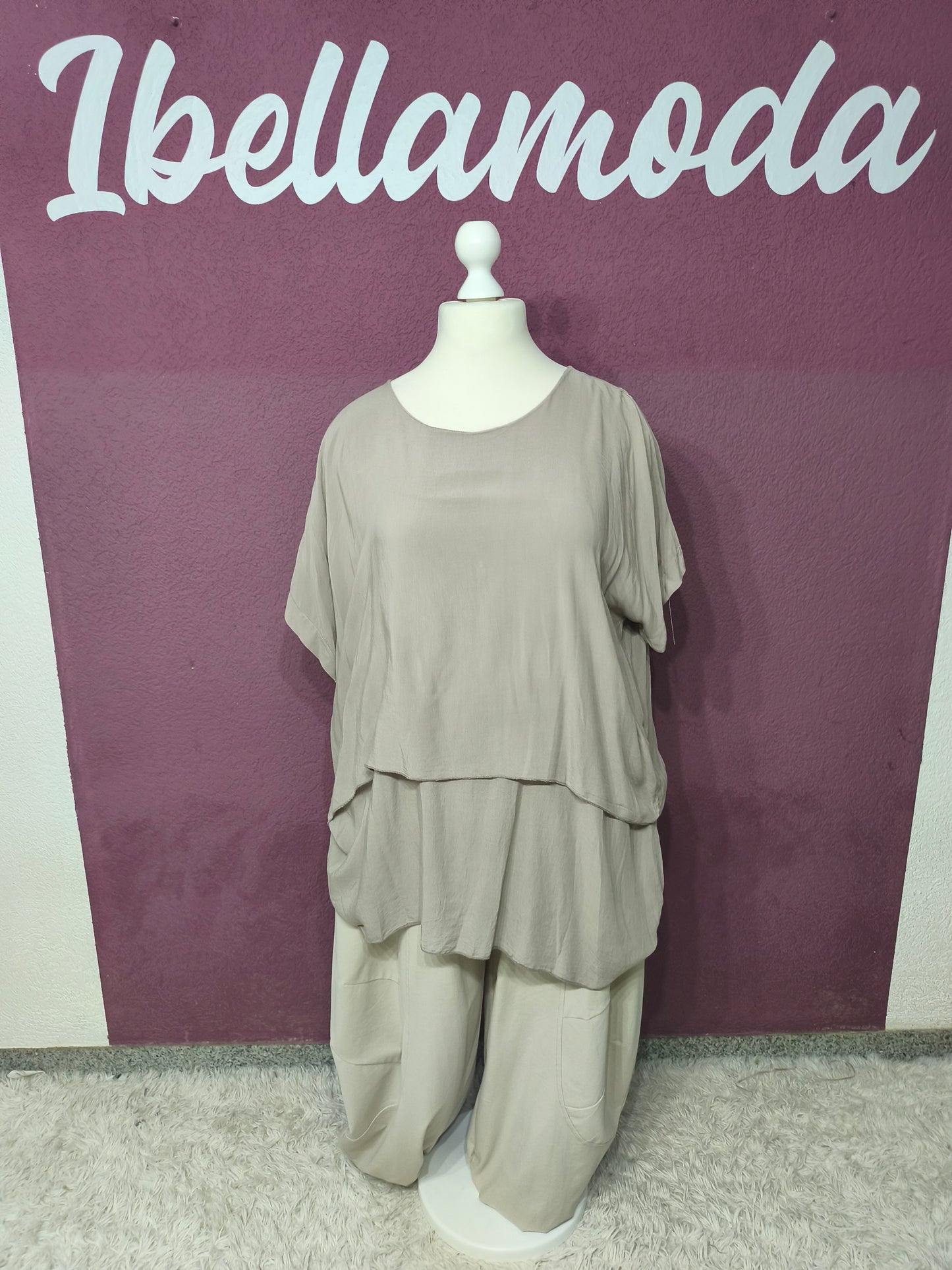 Oversize Blusenshirt Abgestufter Schnitt 21331