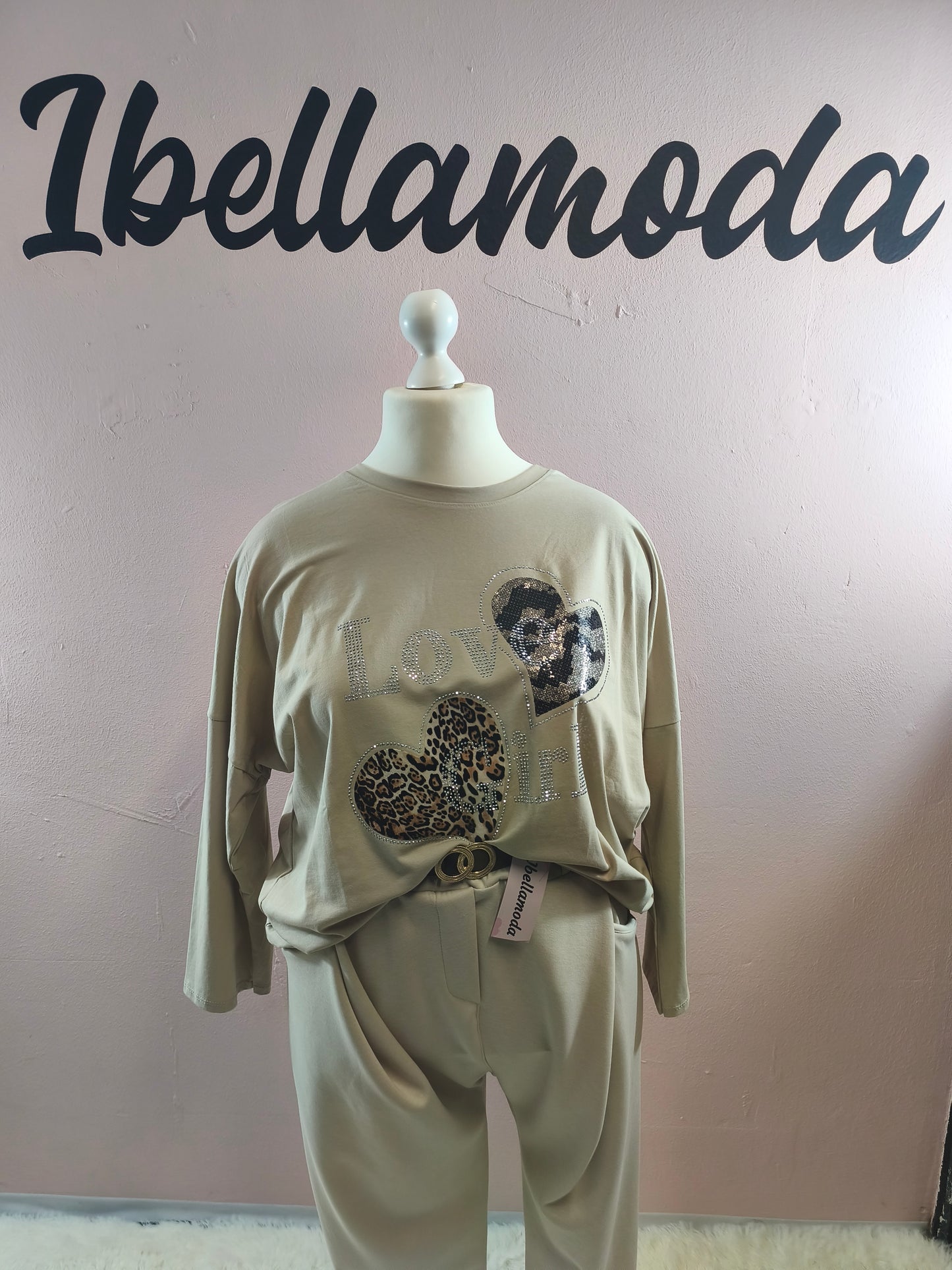 Sweatshirt Strass Love Girl 230045