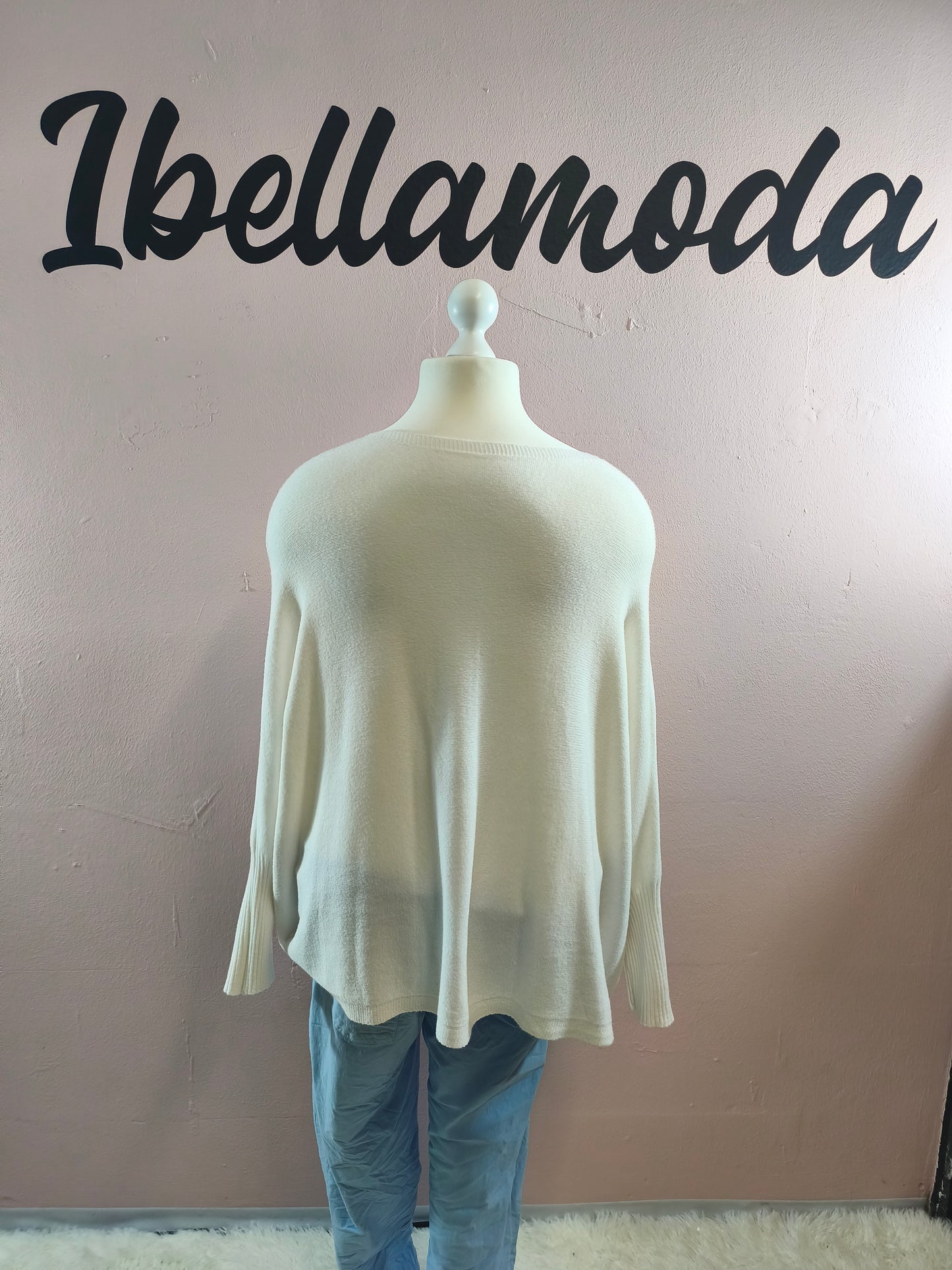 Fledermaus Feinstrick Sweatshirt 8717