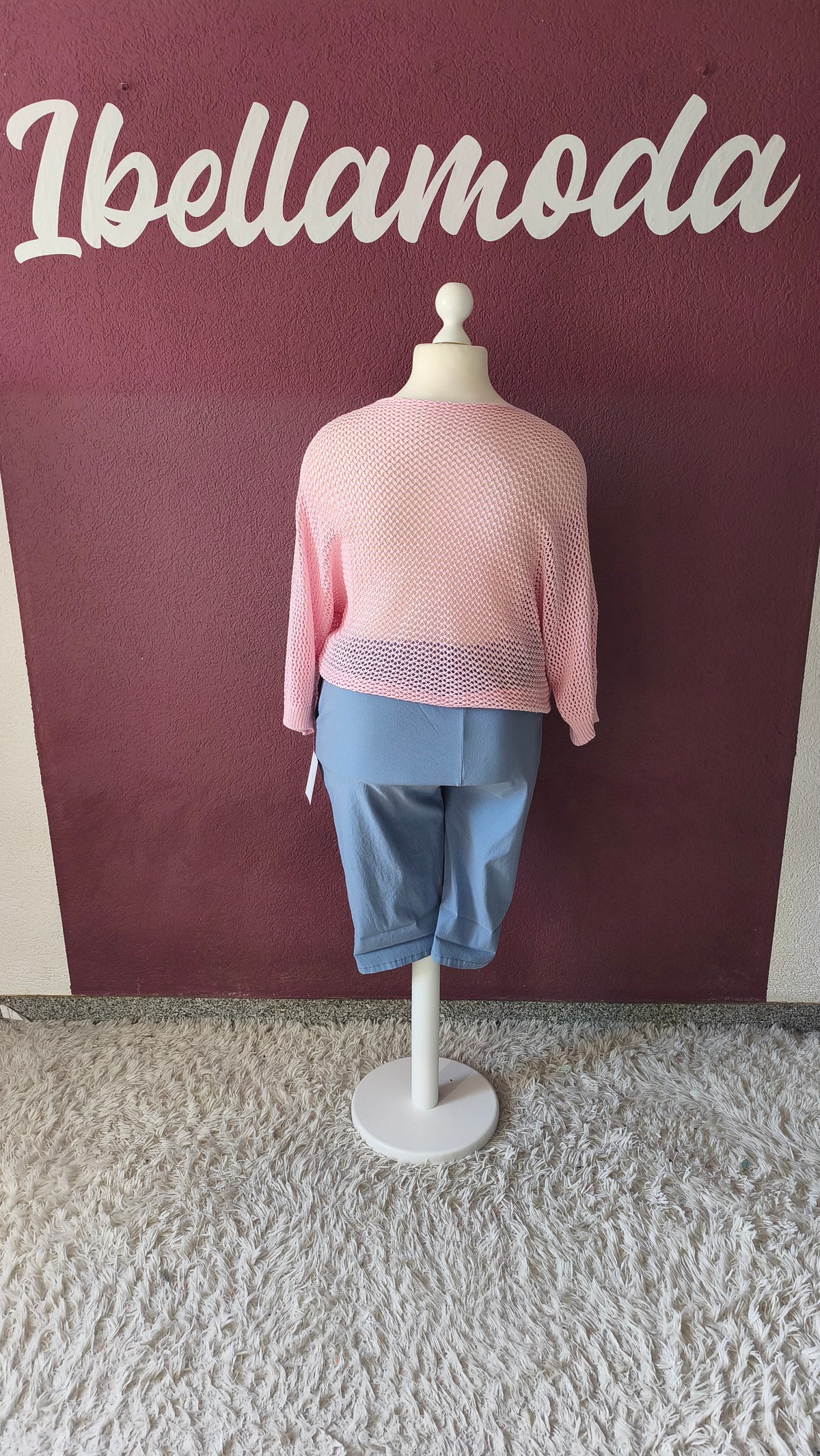 Oversize Strick Shirt Bow 90970