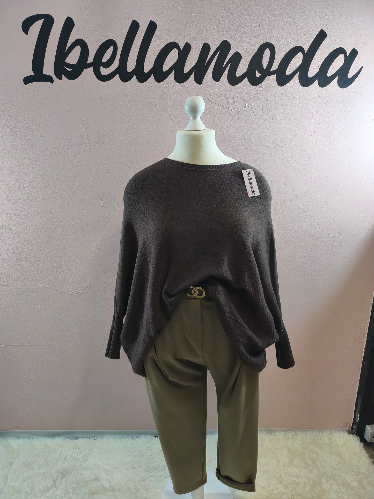 Fledermaus Feinstrick Sweatshirt 8717