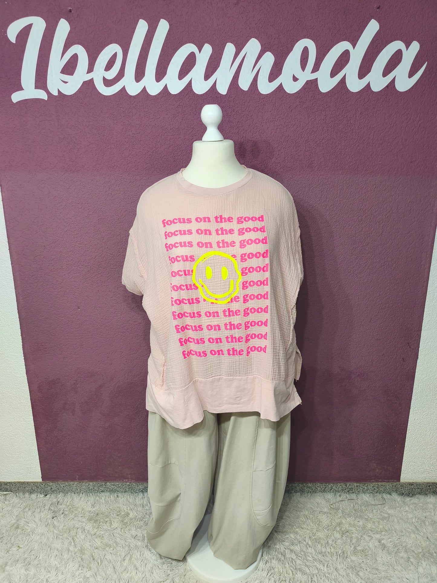 Musselin Shirt Smiley 61391