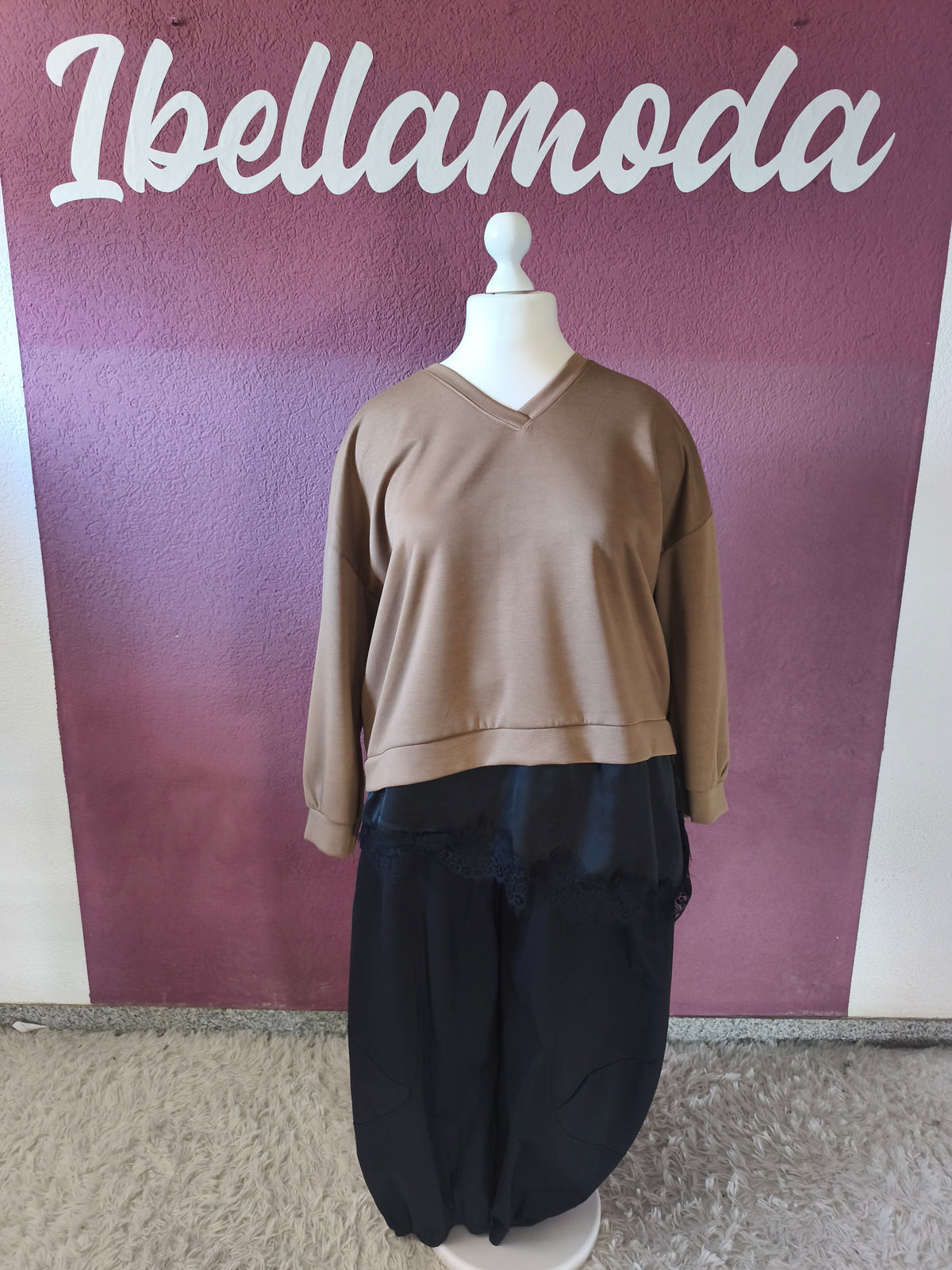 Butterstoff Sweater Spitze 28050