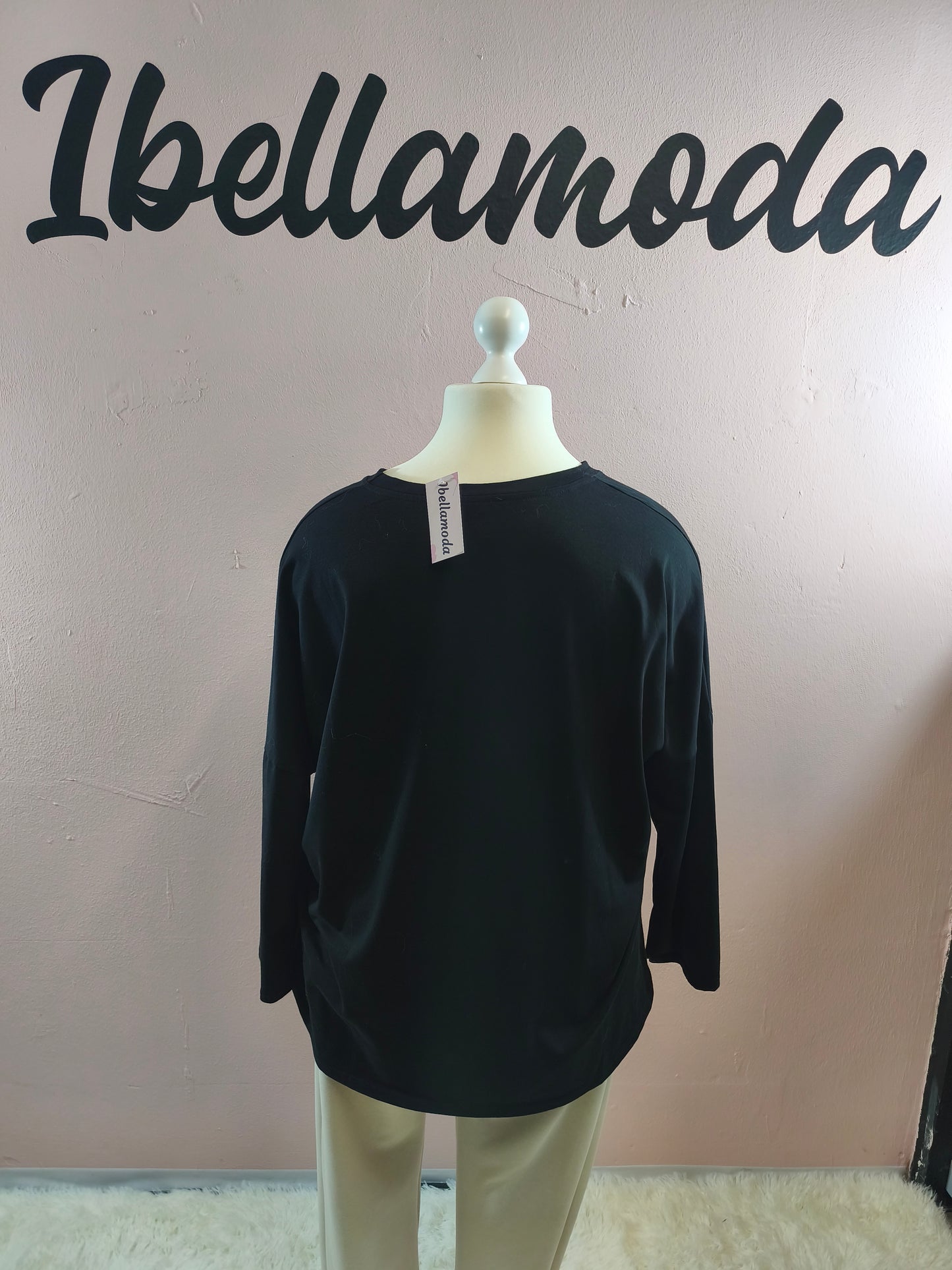 Sweatshirt Strass Katze 230045