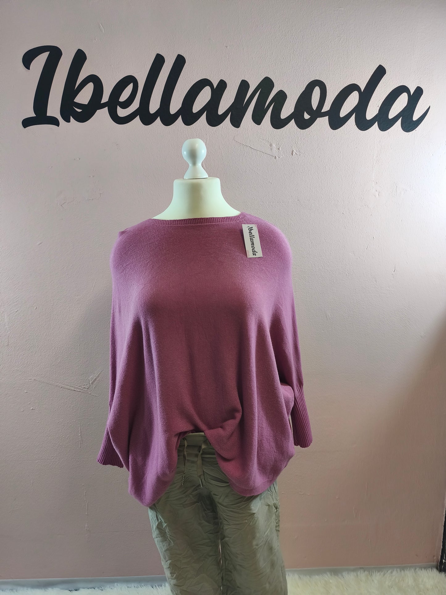 Fledermaus Feinstrick Sweatshirt 8717