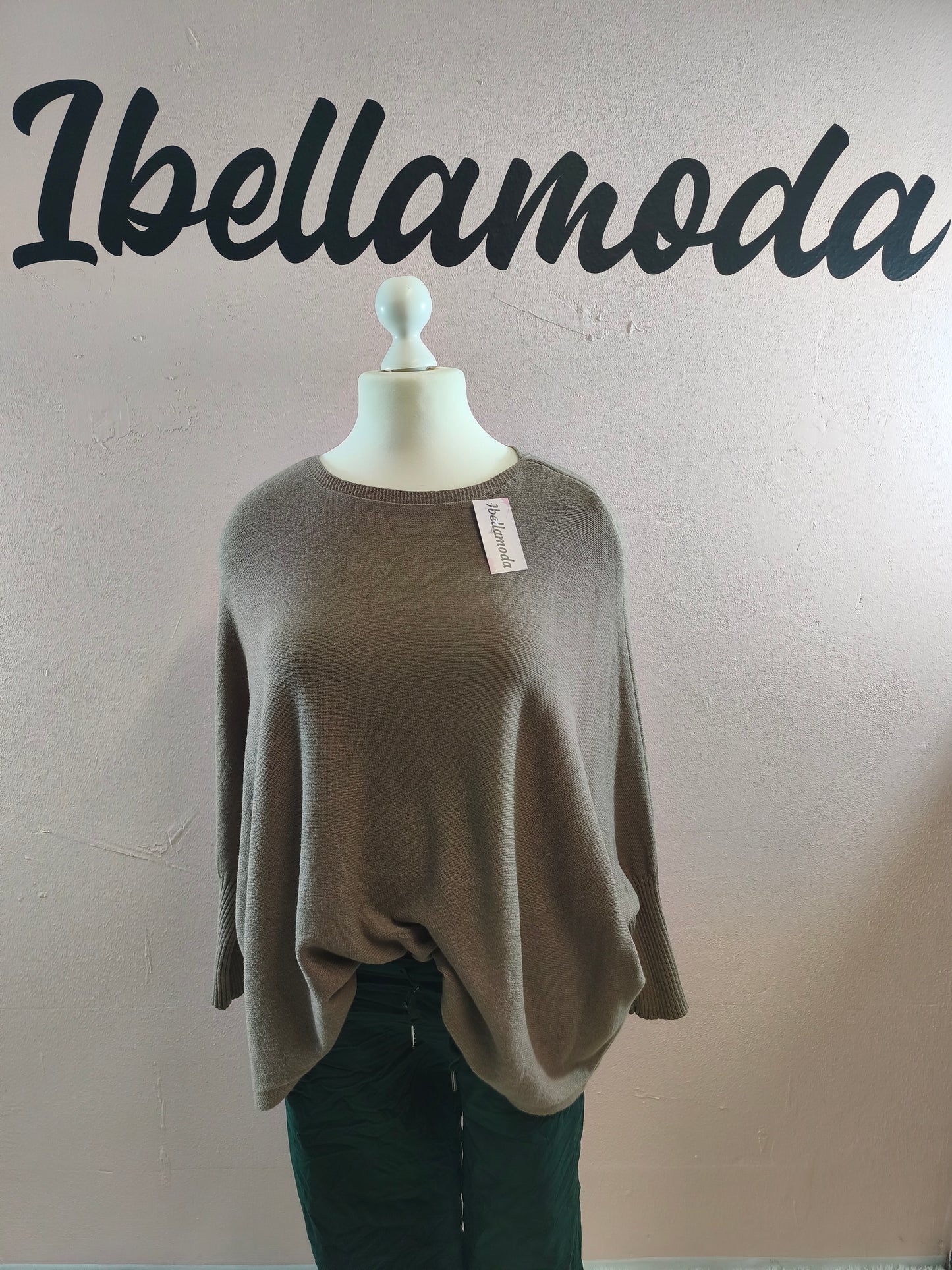 Fledermaus Feinstrick Sweatshirt 8717