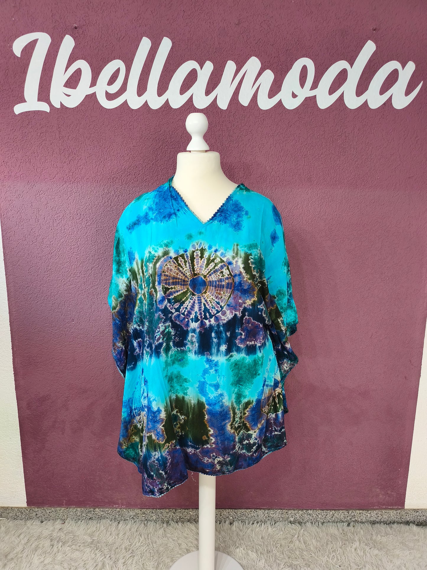 Oversize Tunika Batik Bohemian Stil 10000
