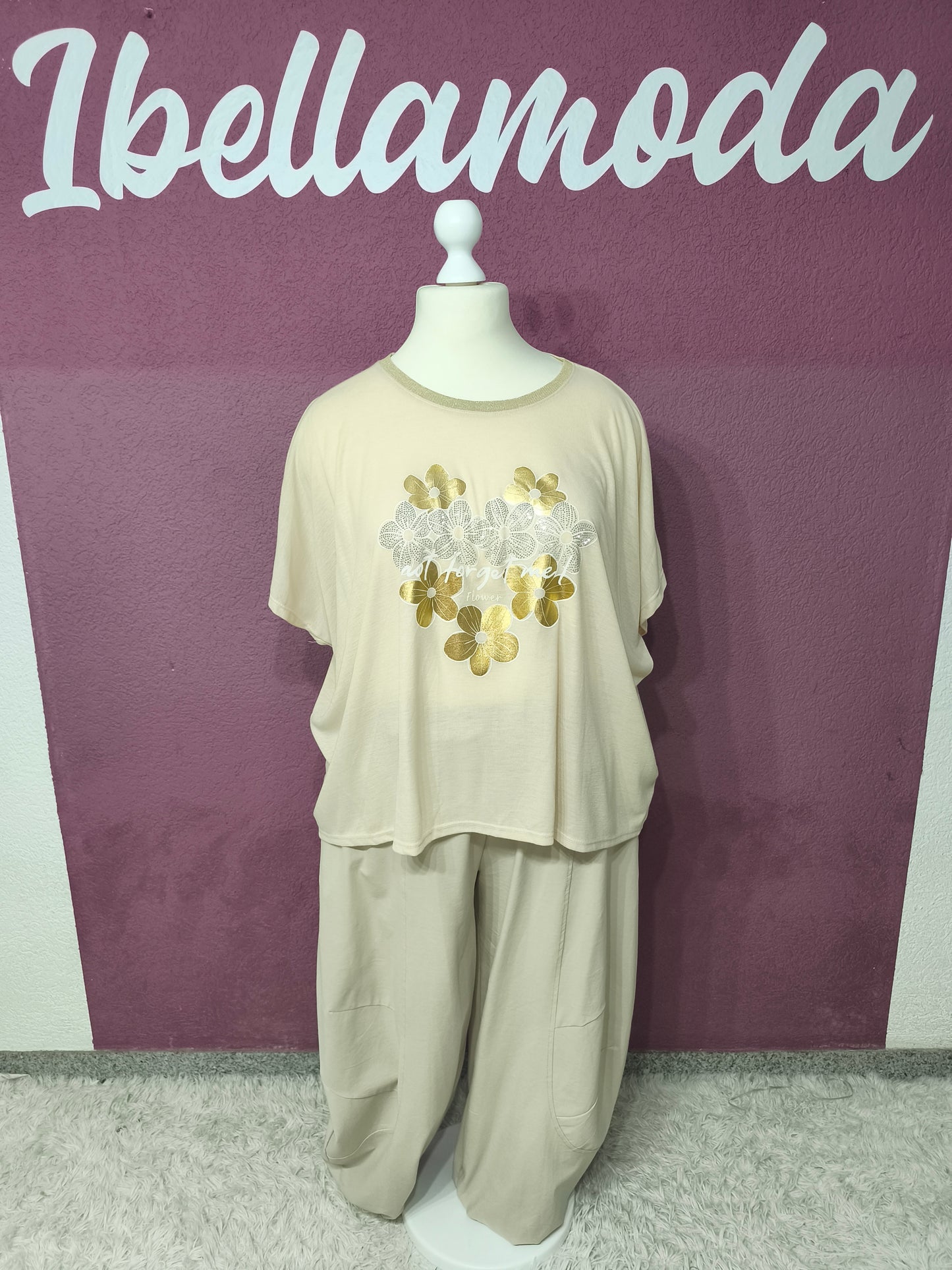 Shirt Flower Strass 61263