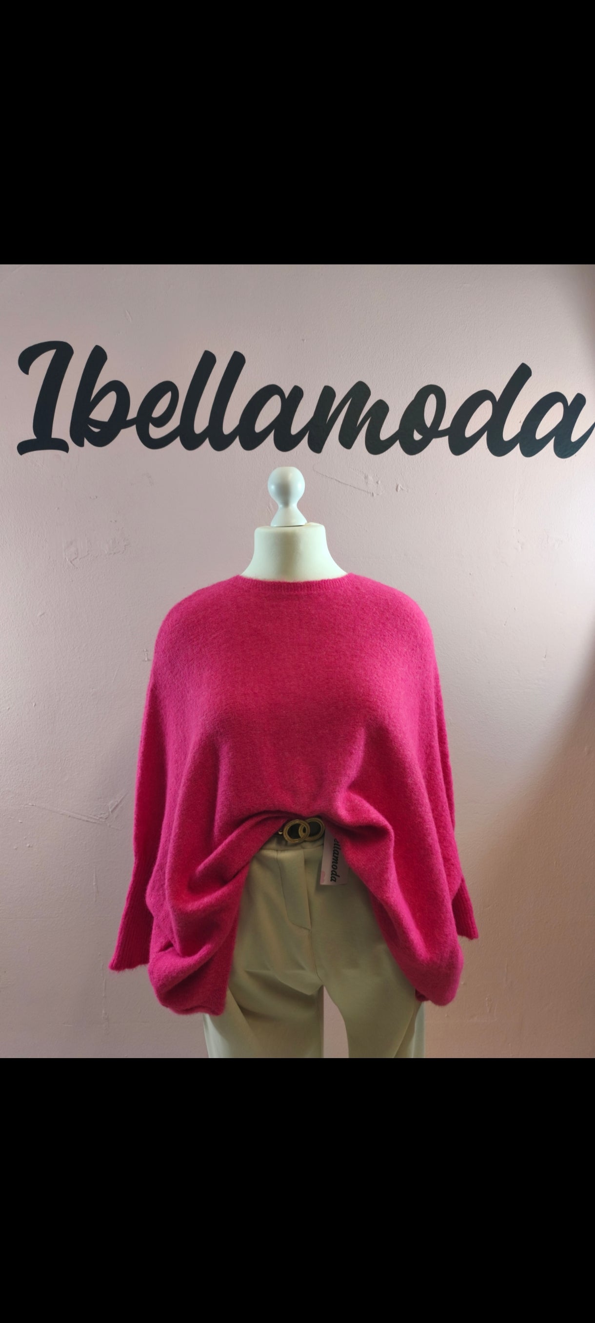Kuschelfeinstrick Pullover Fledermaus 87171