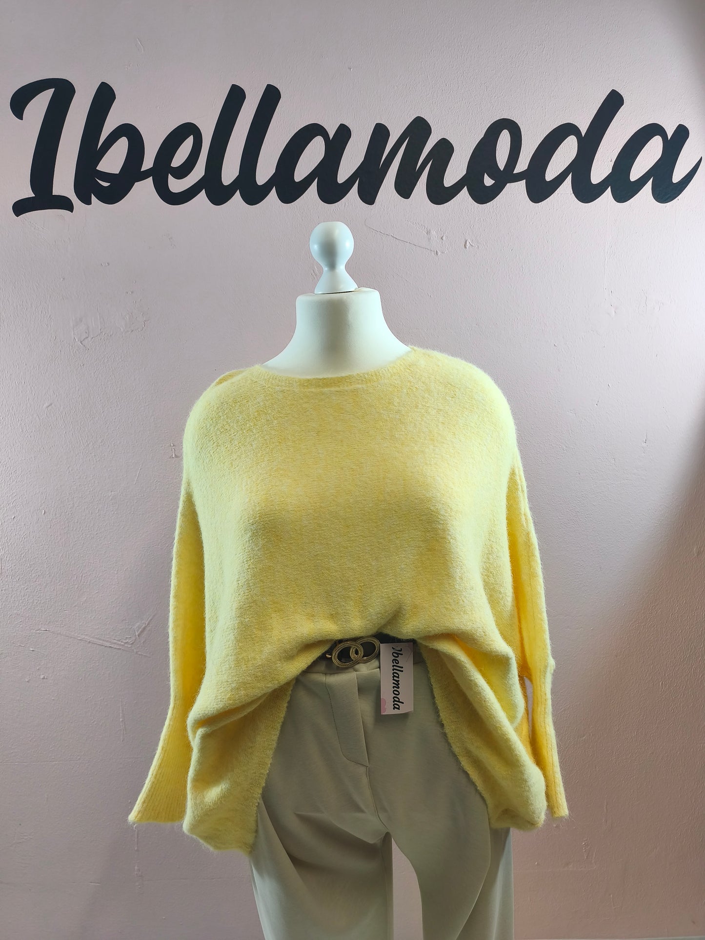 Kuschelfeinstrick Pullover Fledermaus 87171