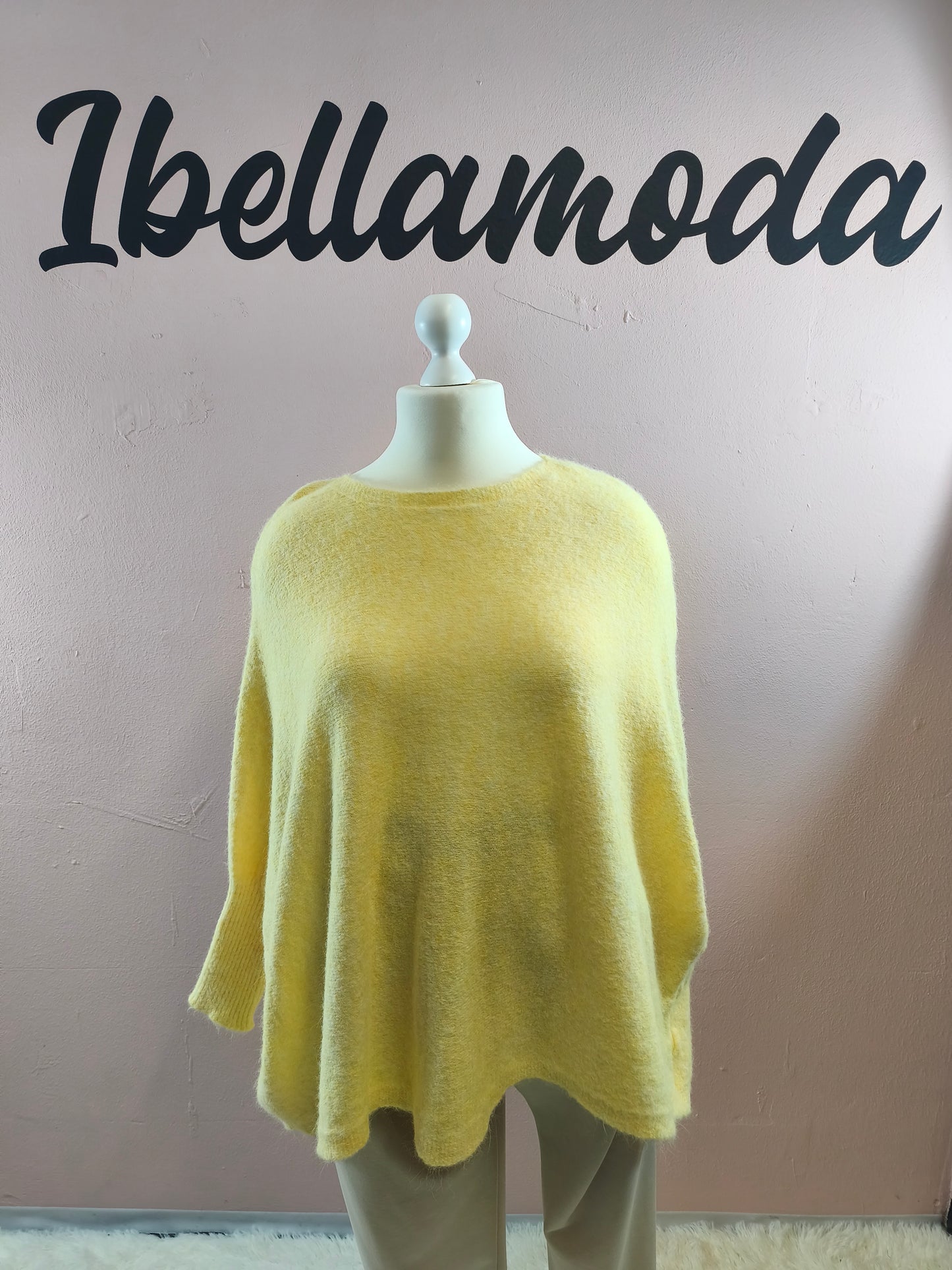 Kuschelfeinstrick Pullover Fledermaus 87171