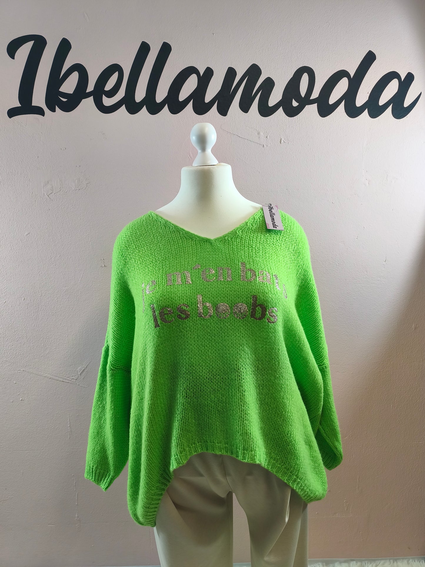 Oversize Strickpullover Je Mén Bais Les Boobs 3002