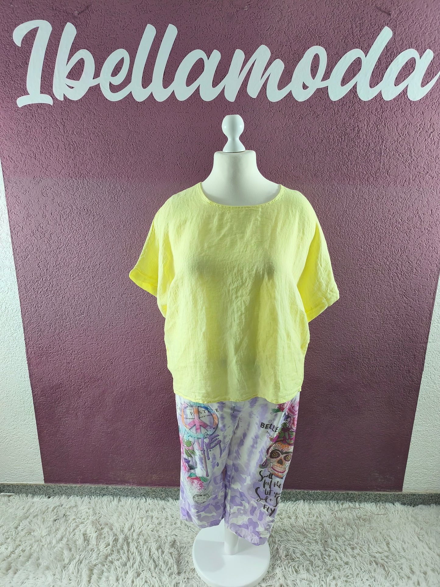 Shirt Uni Leinen 06755