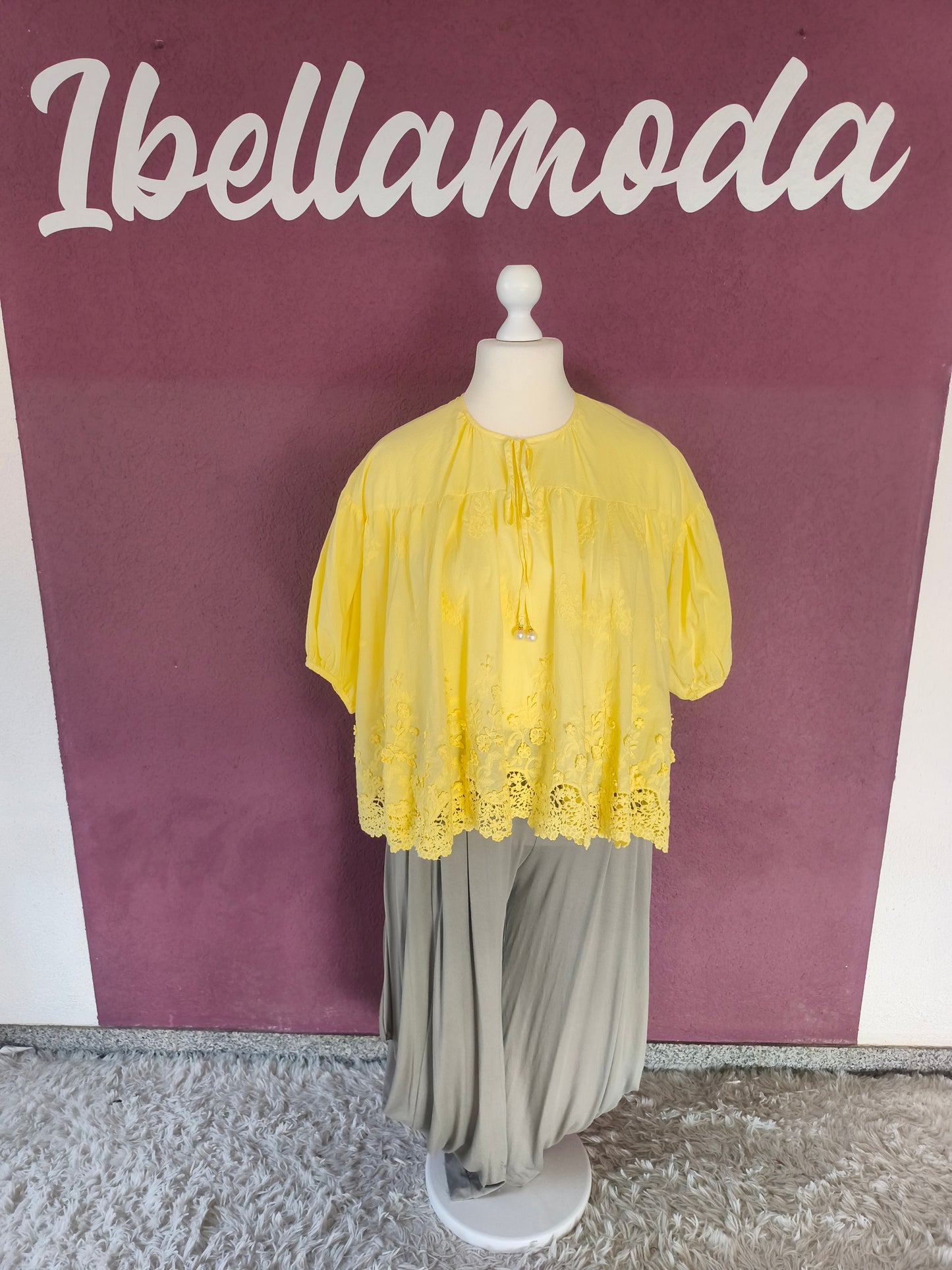 Bluse Blumen Spitze 351