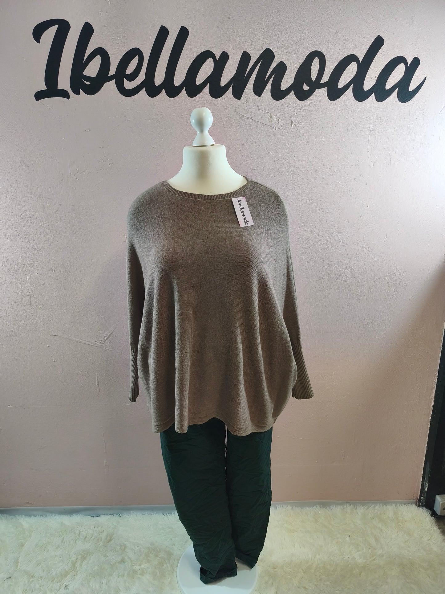 Fledermaus Feinstrick Sweatshirt 8717
