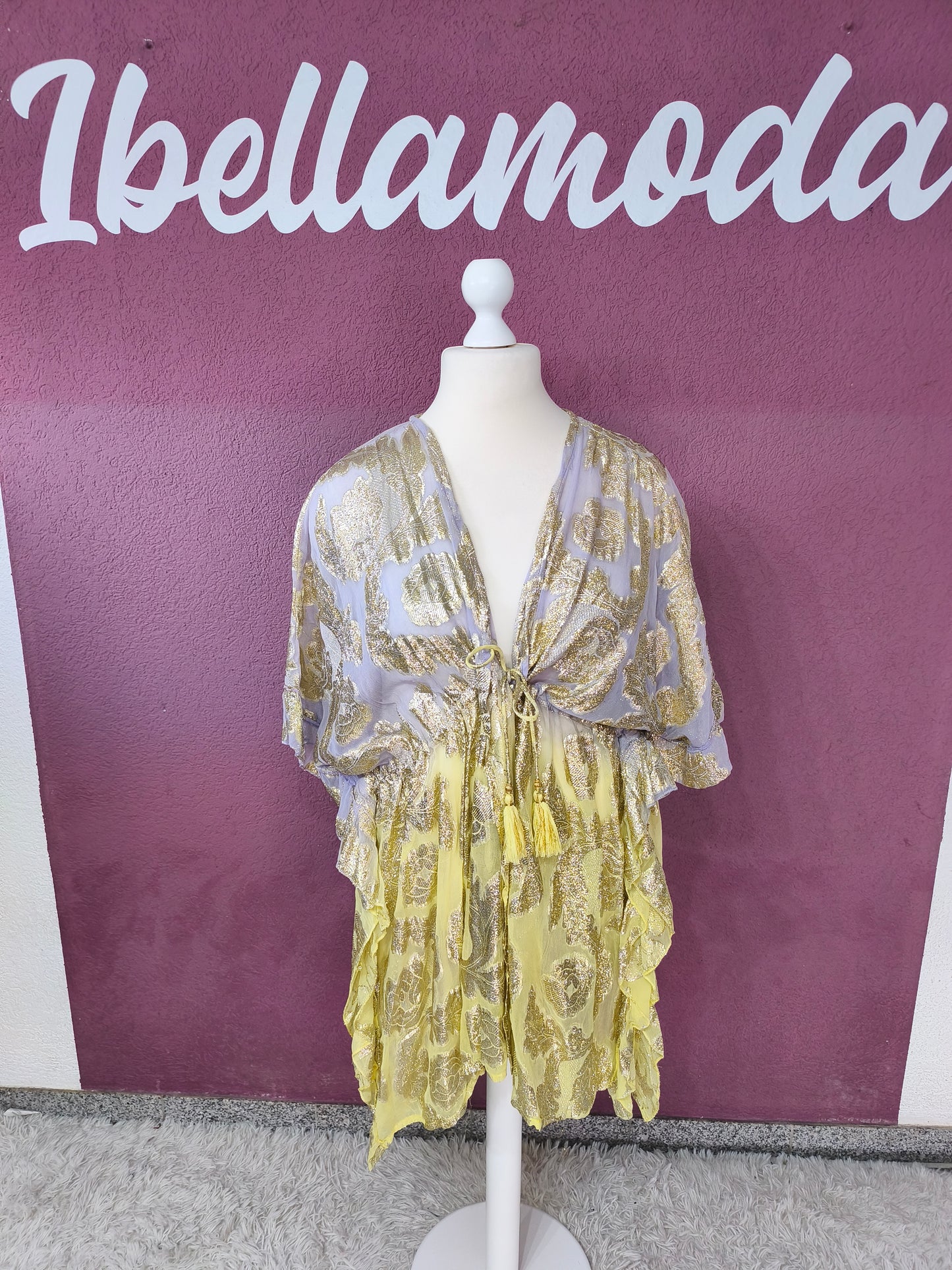 Boho Überwurf Golden 44126