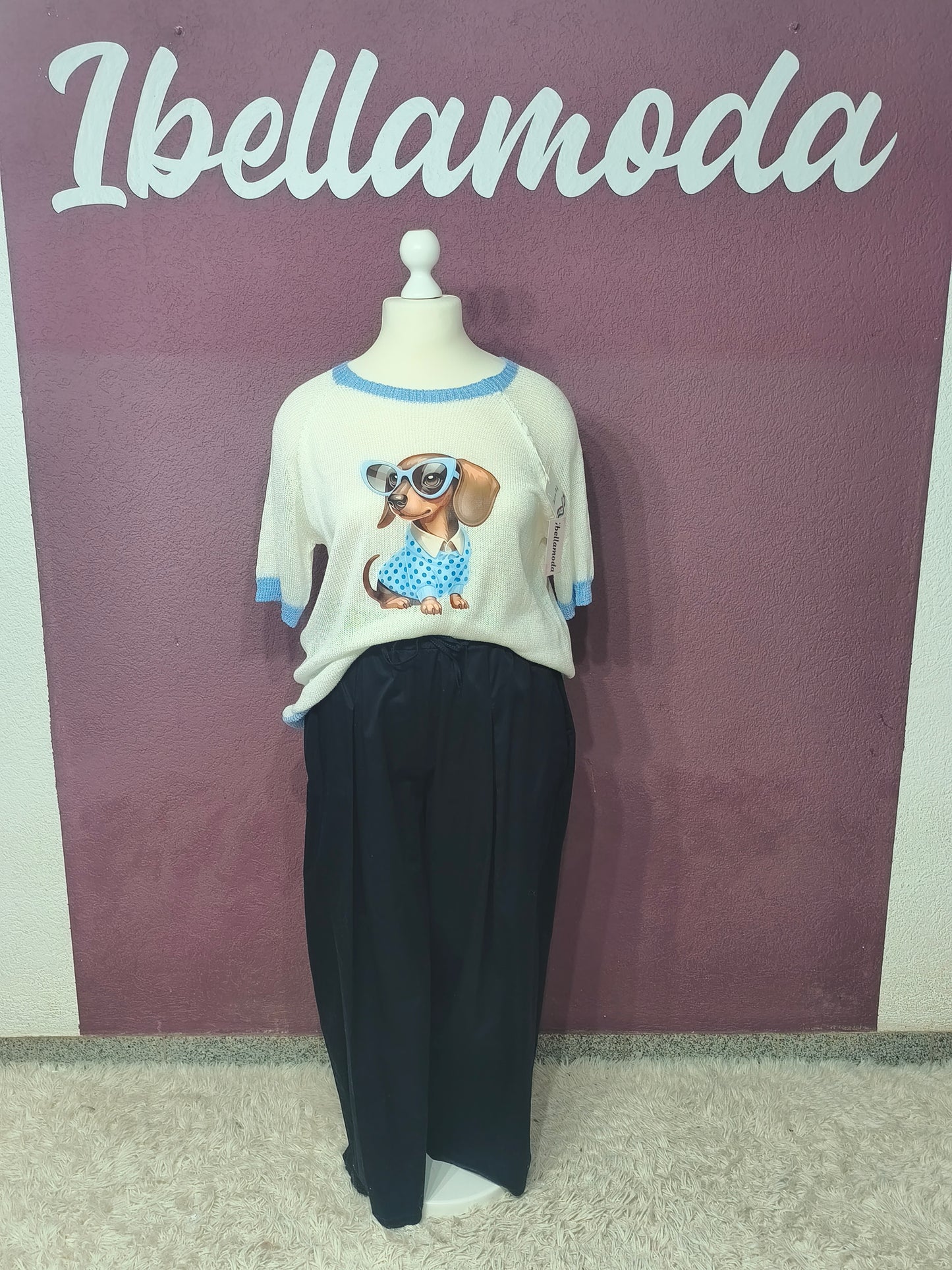 Strickshirt Dackel 730978