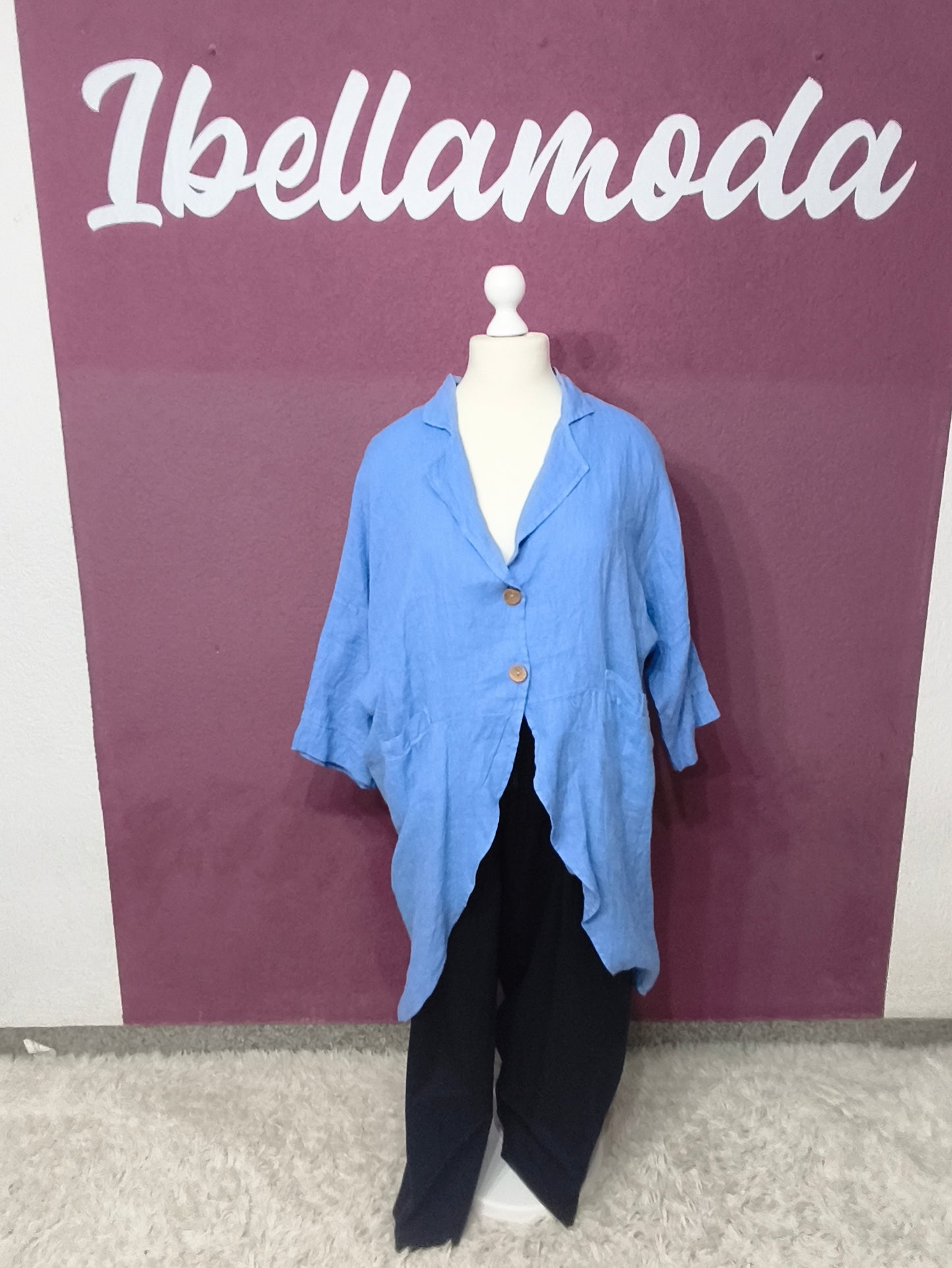 Longshirt Leinen 02065