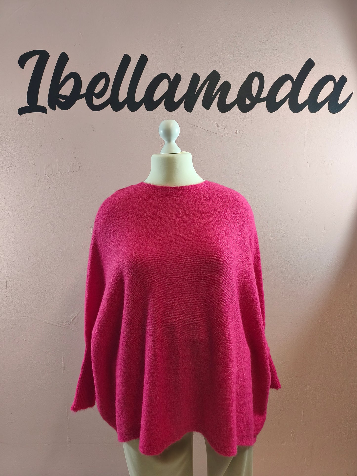 Kuschelfeinstrick Pullover Fledermaus 87171