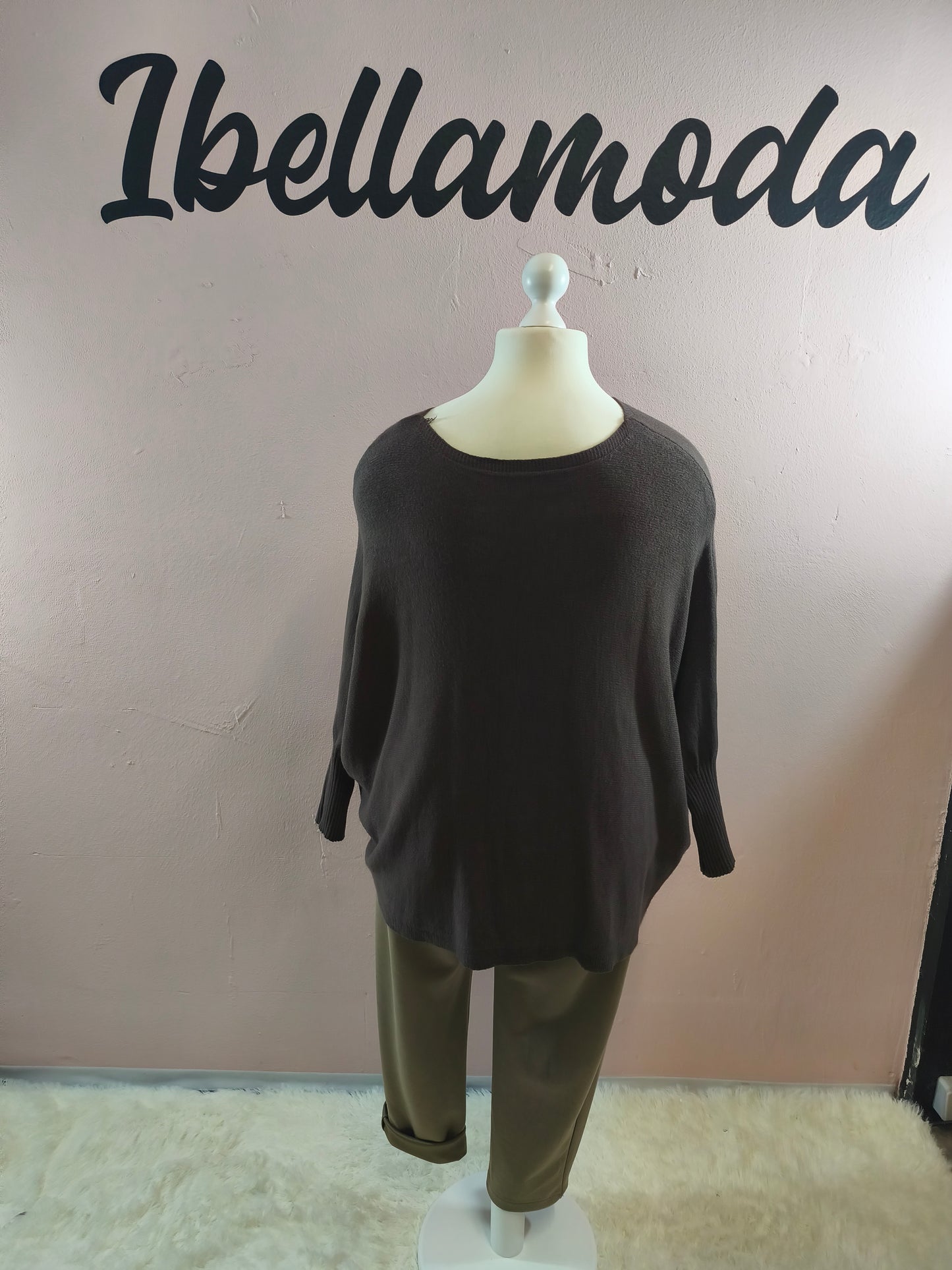Fledermaus Feinstrick Sweatshirt 8717