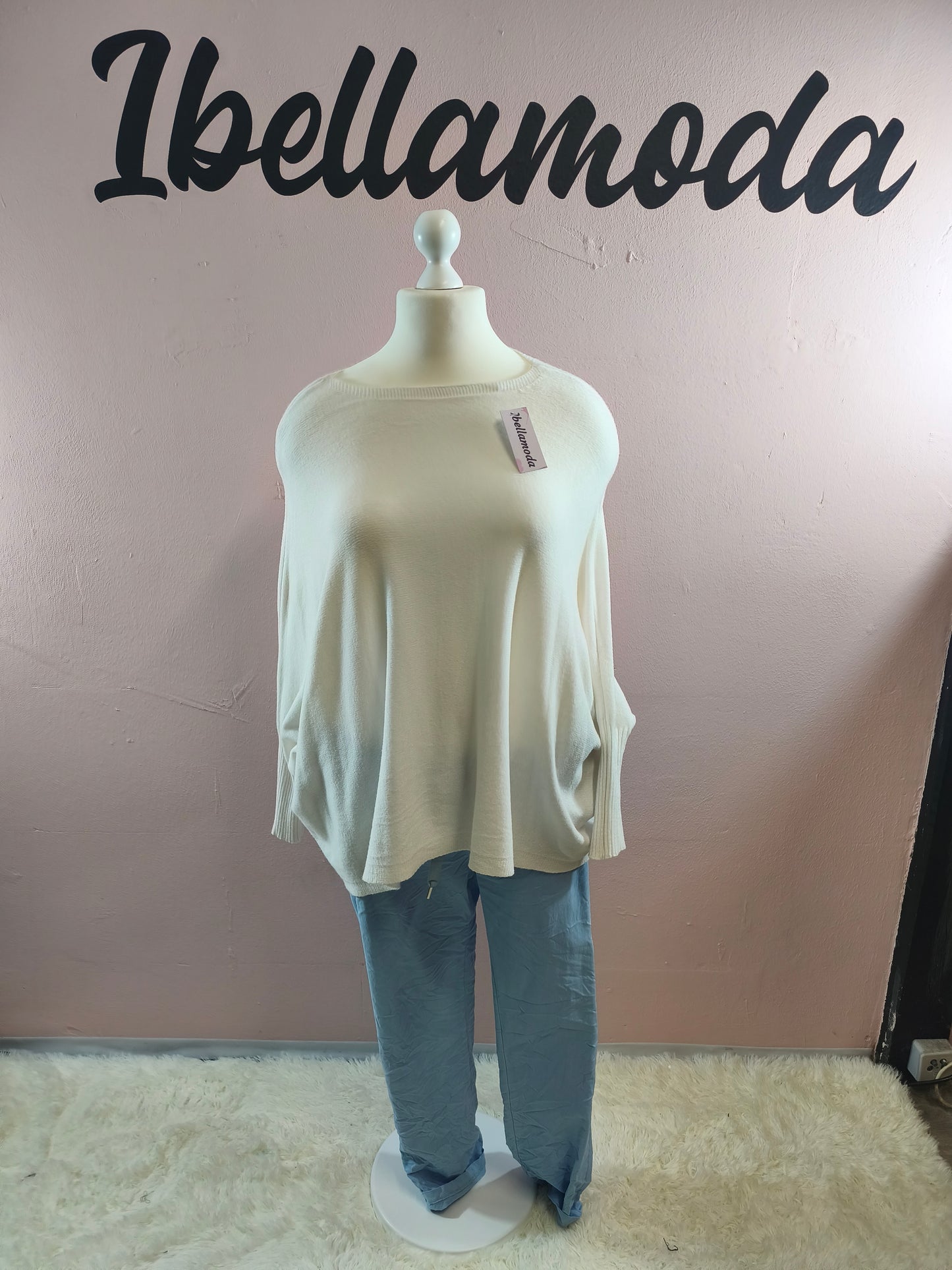 Fledermaus Feinstrick Sweatshirt 8717